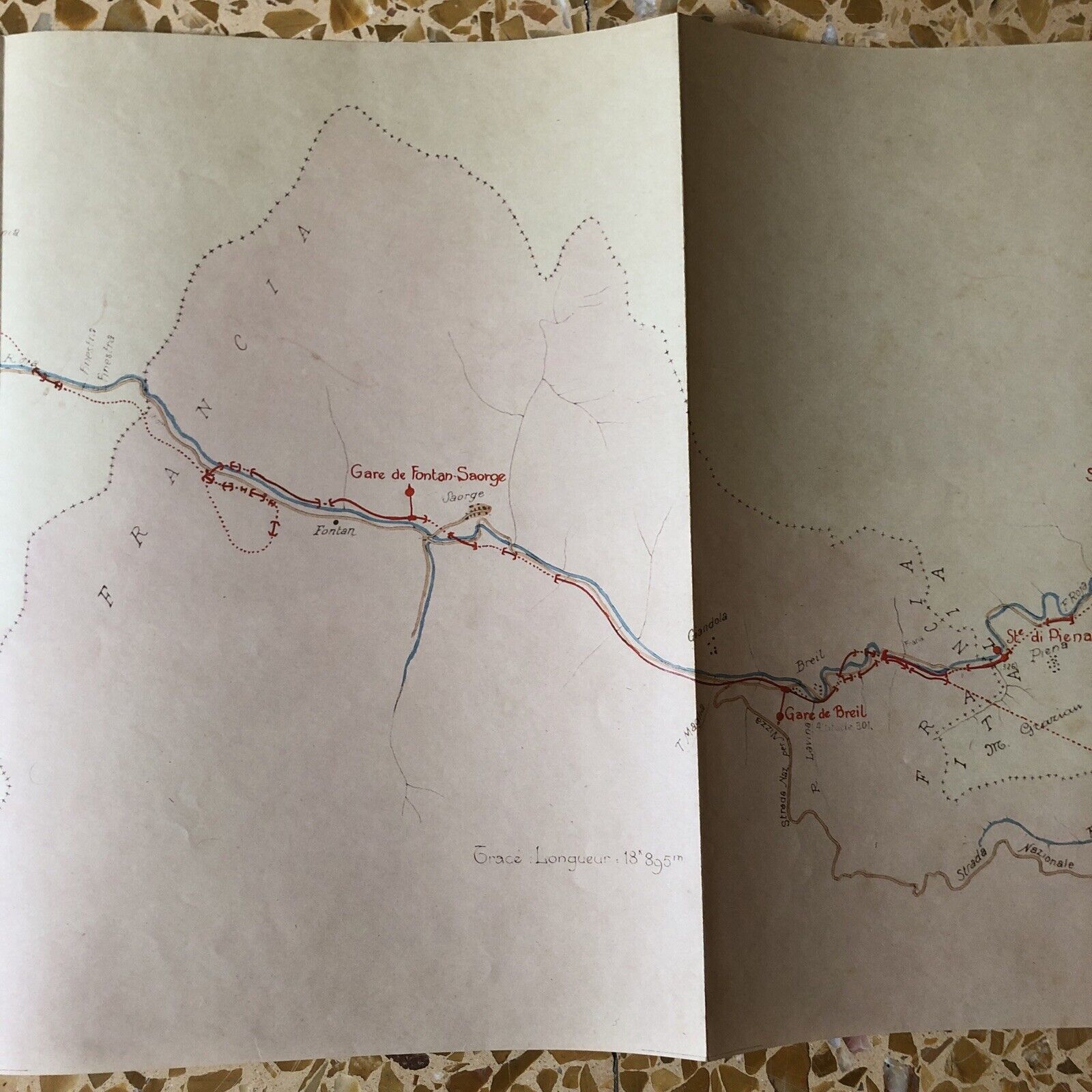 FERROVIE DELLO STATO linea Cuneo Ventimiglia, Vievola, valle della Roja