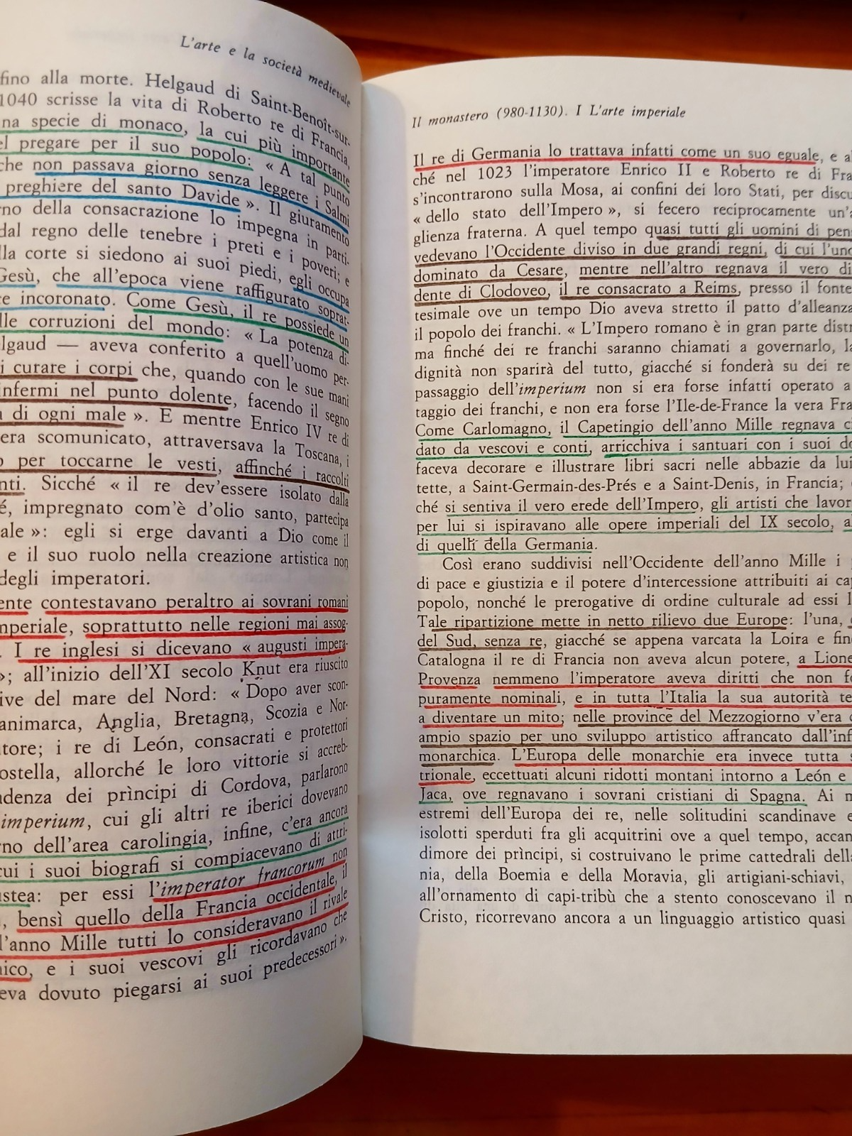 L'arte e la società medievale - Duby - Laterza 1982 (alcune sottolineature)