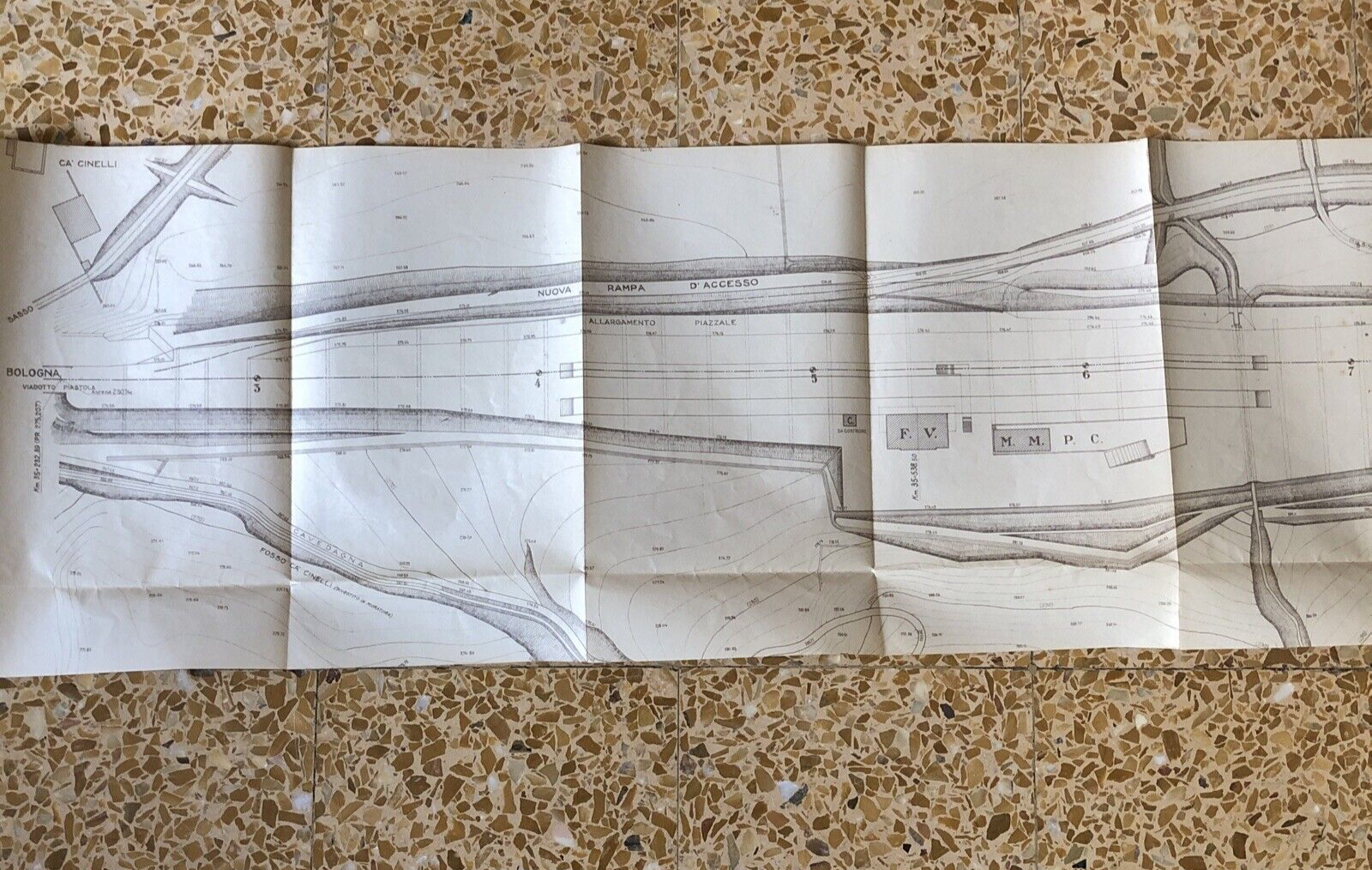 FERROVIE piano generale stazione di Grizzana Morandi, linea Bologna Firenze