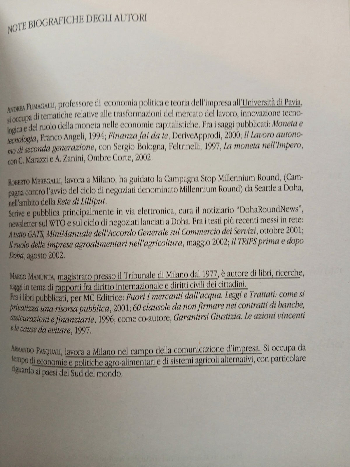 Non è vero - I dogmi del neoliberalismo alla prova dei fatti MC ed - autori vari