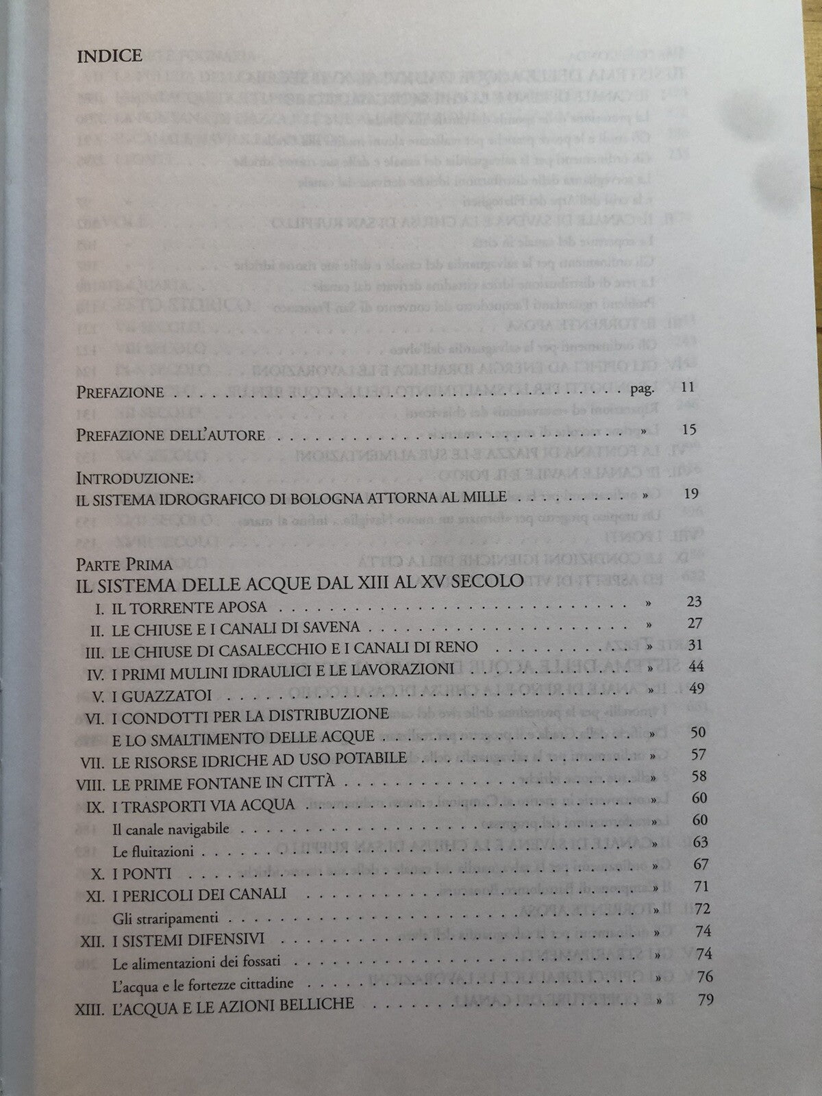 Il sistema delle acque a Bologna dal XIII al XIX secolo, Angelo Zanotti 2000