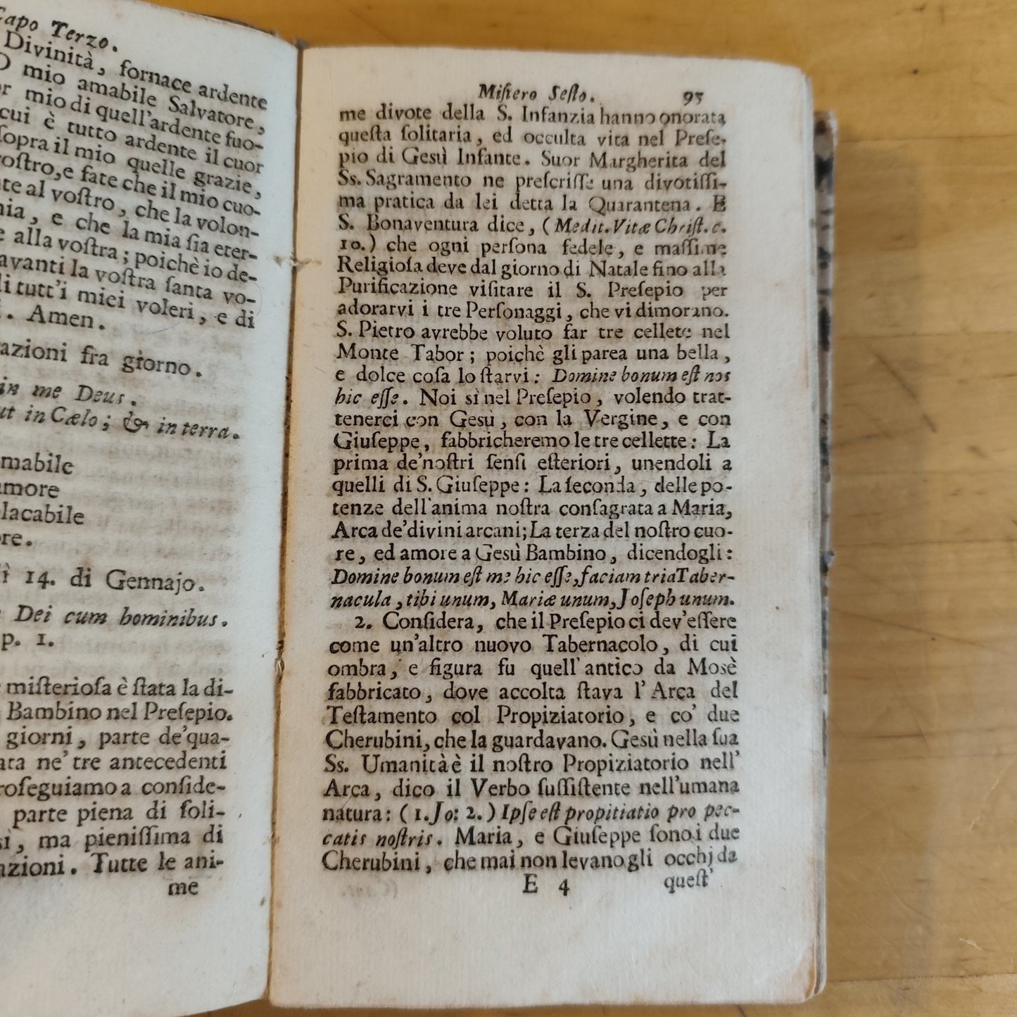 La santa infanzia del figluolo di Dio - parte terza tomo terzo - Patrignani 1757