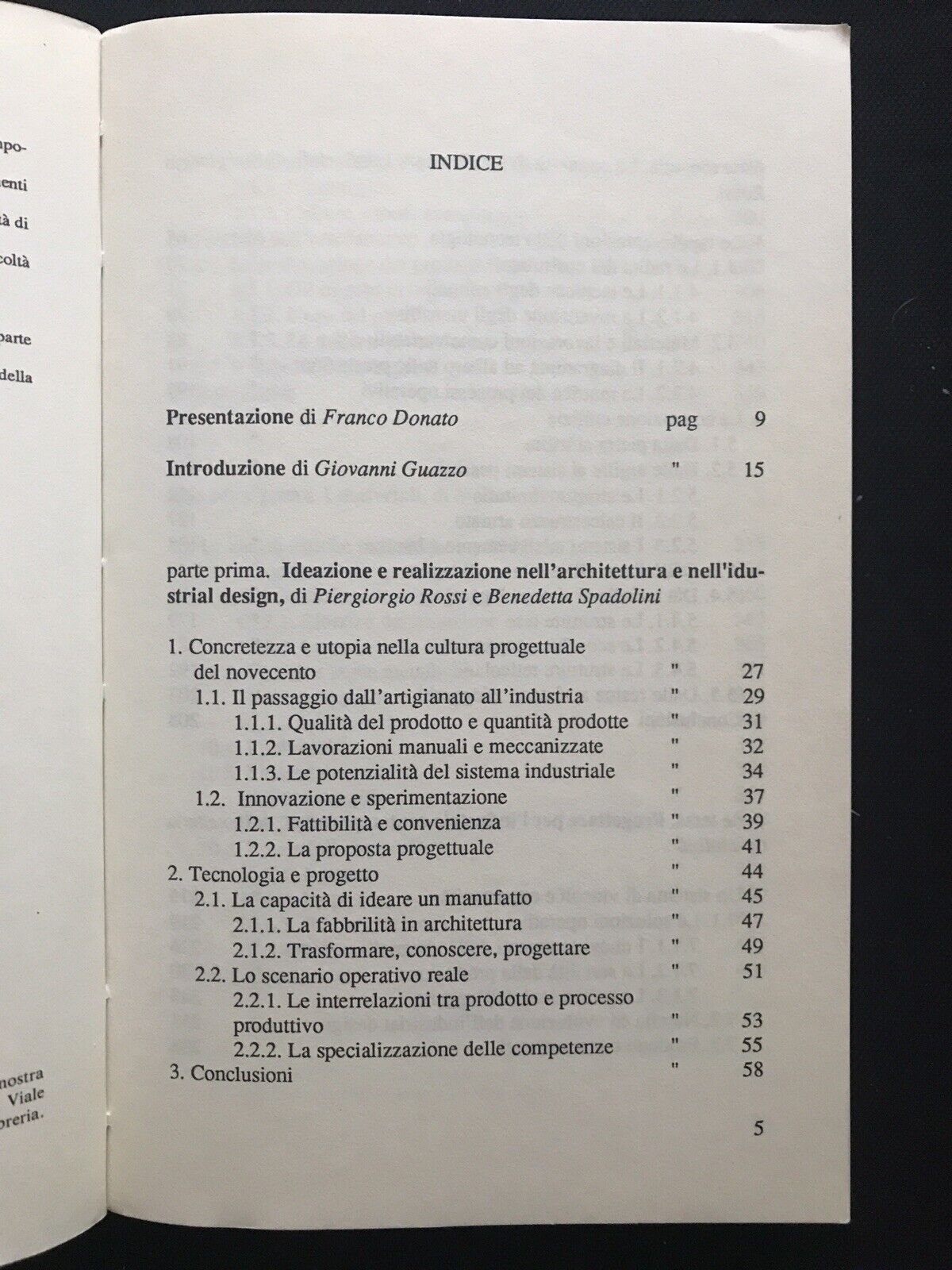 L'immaginazione del concreto, Piergiorgio Rossi, B. Spadolini, Franco Angeli