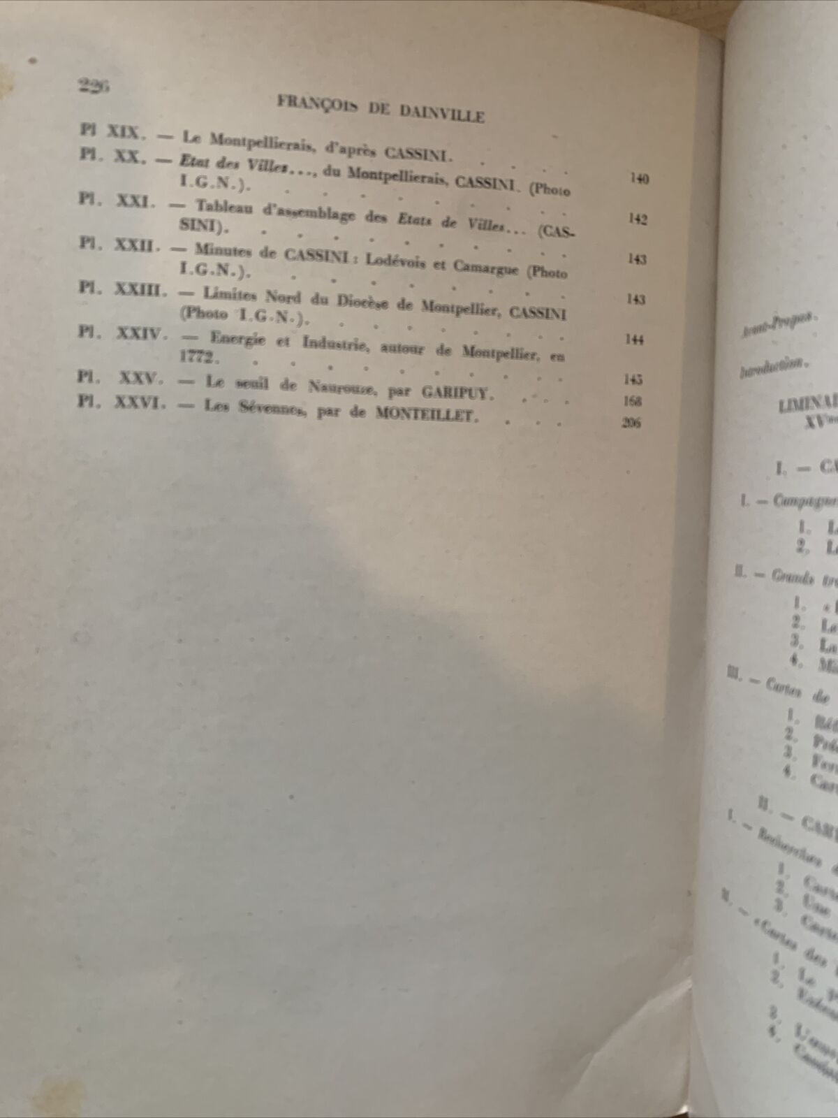 CARTES ANCIENNES DU LANGUEDOC XVI - XVIII S. Francois Dainville S.J. 1961 #