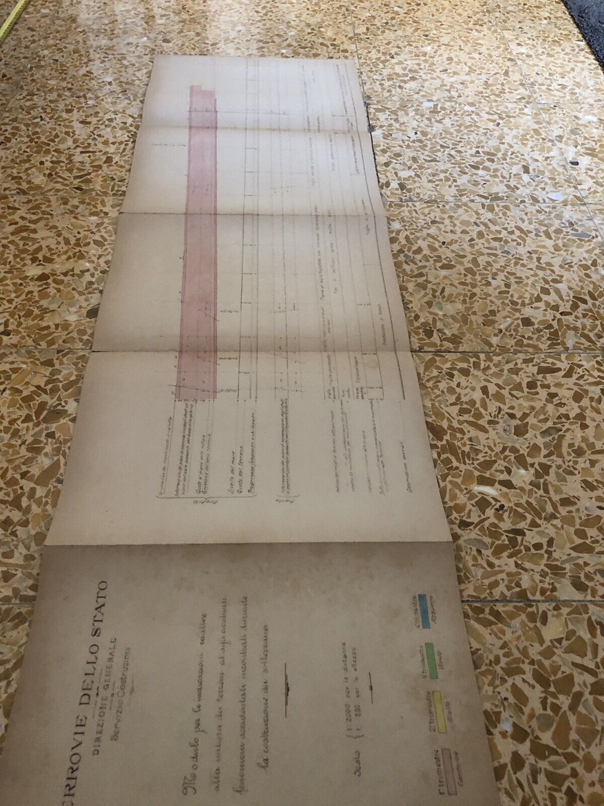 FERROVIE DELLO STATO F.S. natura dei terreni, costruzione sotterranei, fenomeni