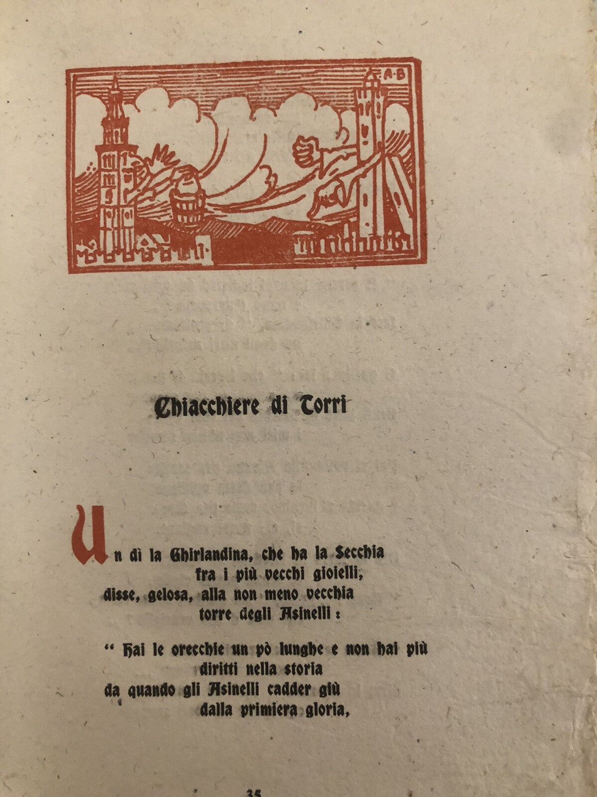 La Secchia, Olindo Guerrini, A. F. Formiggini editore. Garagnani 1908 - Tassone