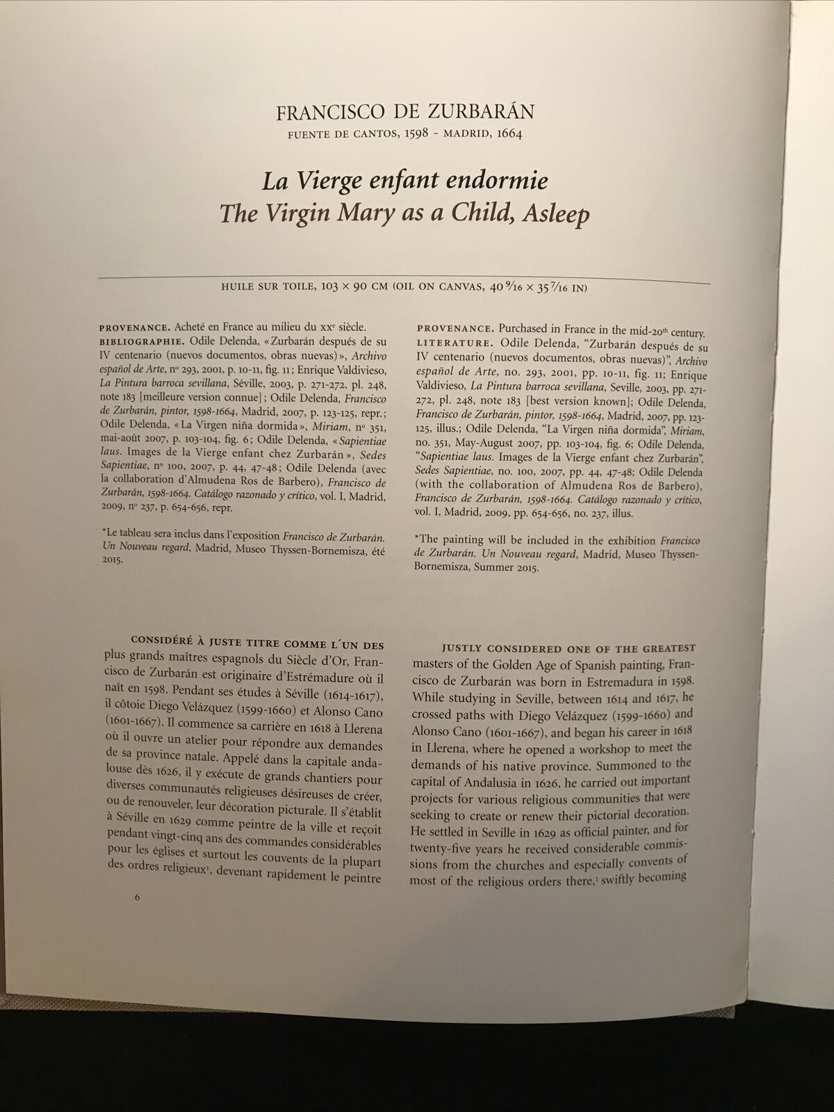 LA VIERGE ENFANT de Francesco Zurbarán, P. M. Neri, Angelika Kauffmann, Canesso