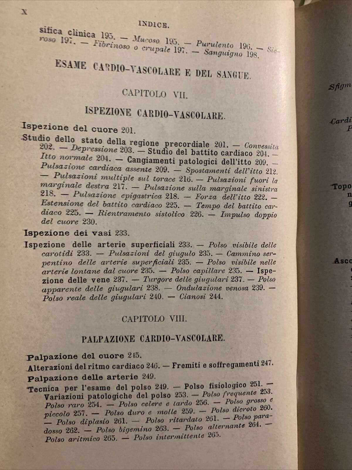 MANUALE DI CLINICA MEDICA PROPEDEUTICA (SEMEIOTICA) Adolfo Biondi, Vallardi 1903