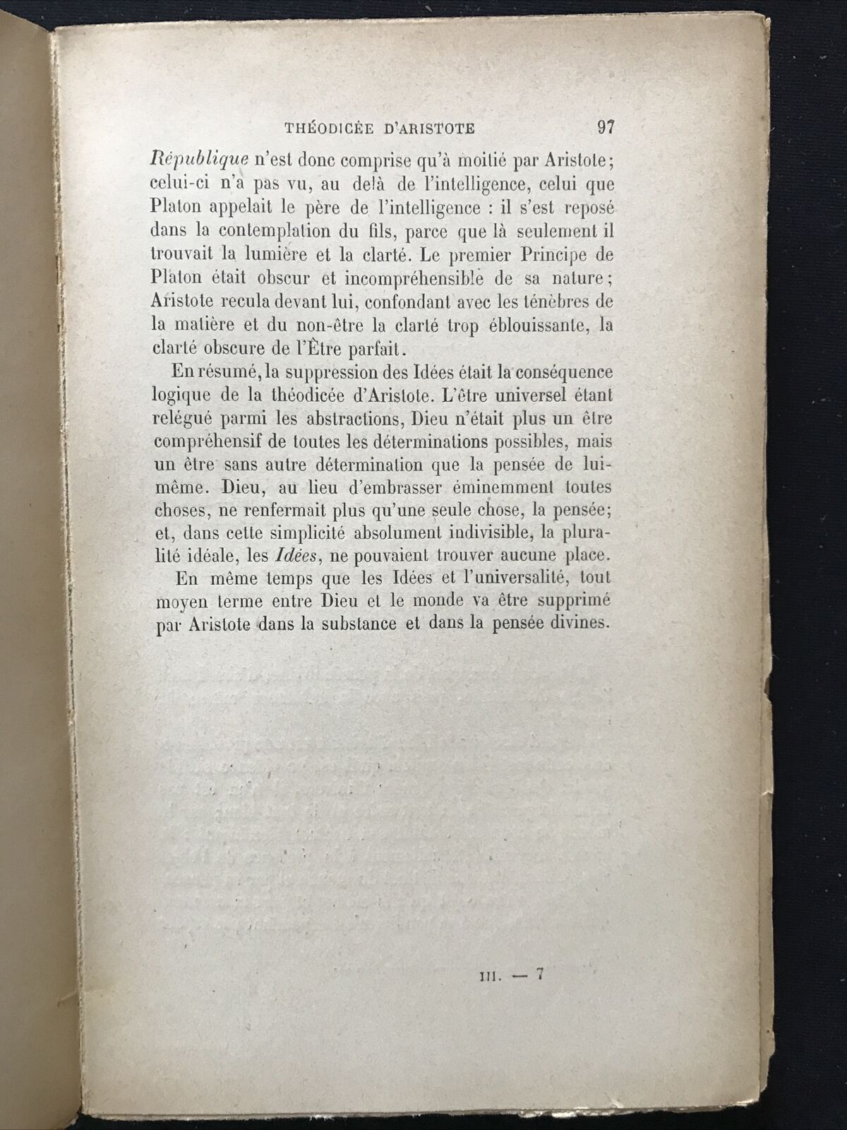 LA PHILOSOPHIE DE PLATON, Alfred Fouillée, Hachette Libraire 1922, Tom troisiéme