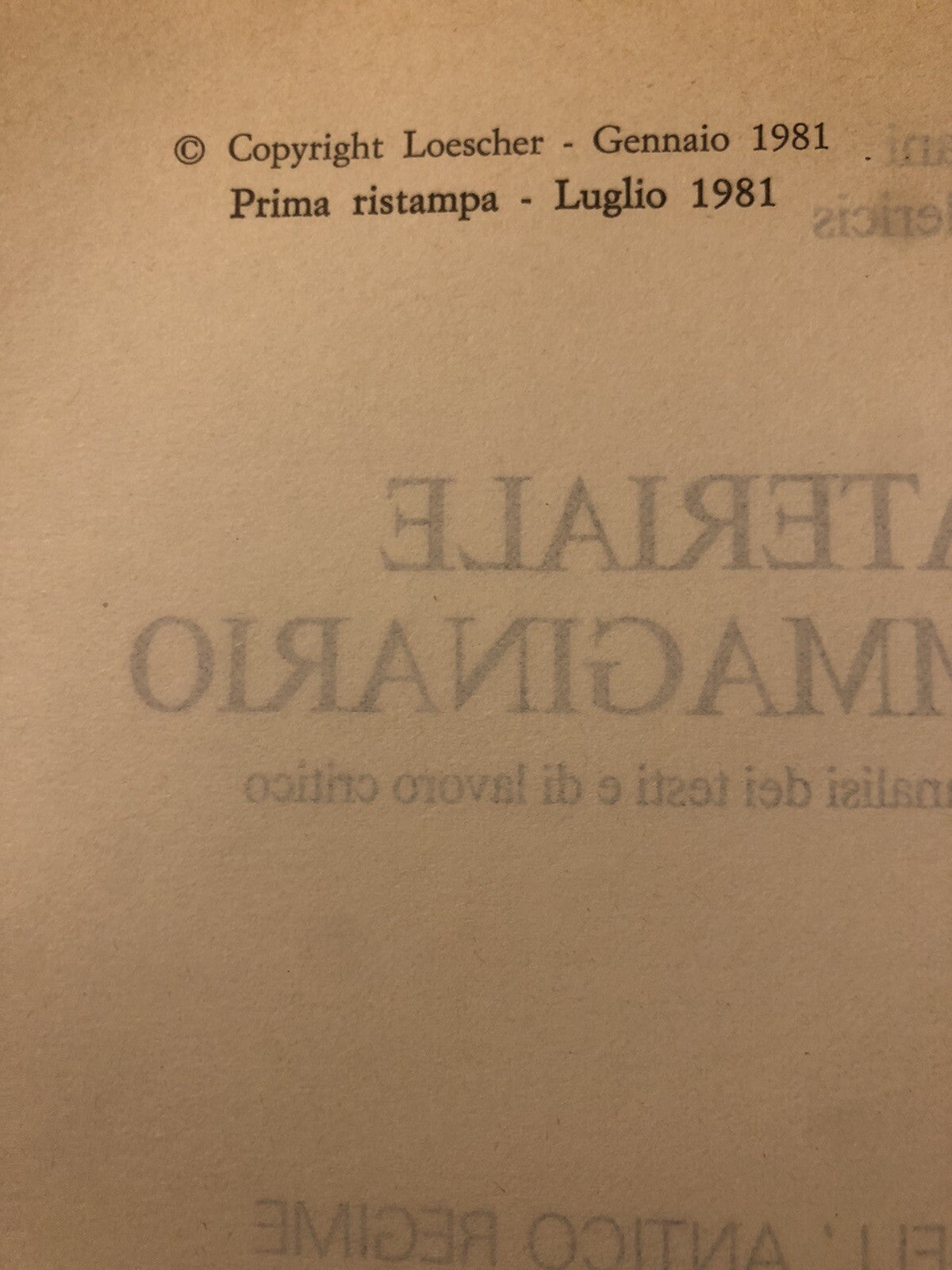 Il materiale e l'Immaginario vol. 6 La crisi dell'antico regime riforme e rivolu