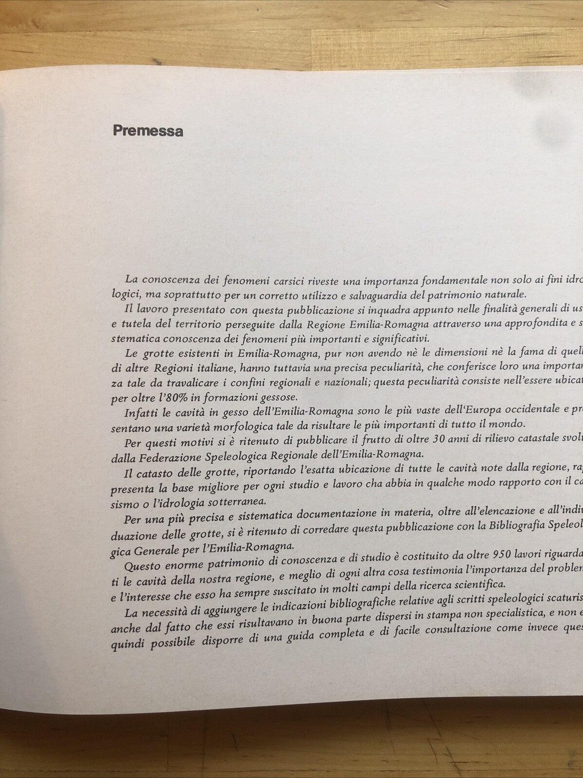 Il catasto delle cavità naturali dell'Emilia-Romagna, orientamenti geomorfologic