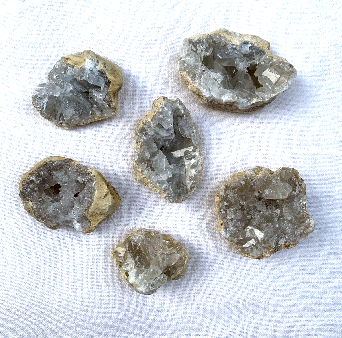 Minerali Geode Celestina Marocco - Celestite Geode, Minerals Crystals, 6 pcs.