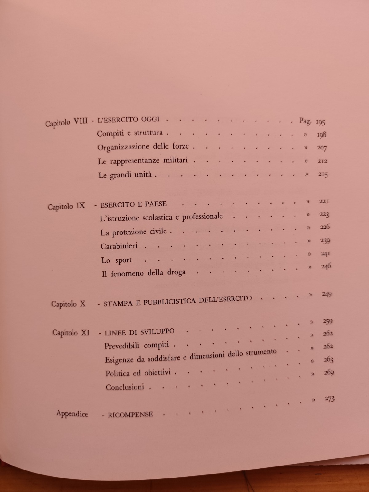L'esercito Italiano, Stato maggiore dell'esercito  1982