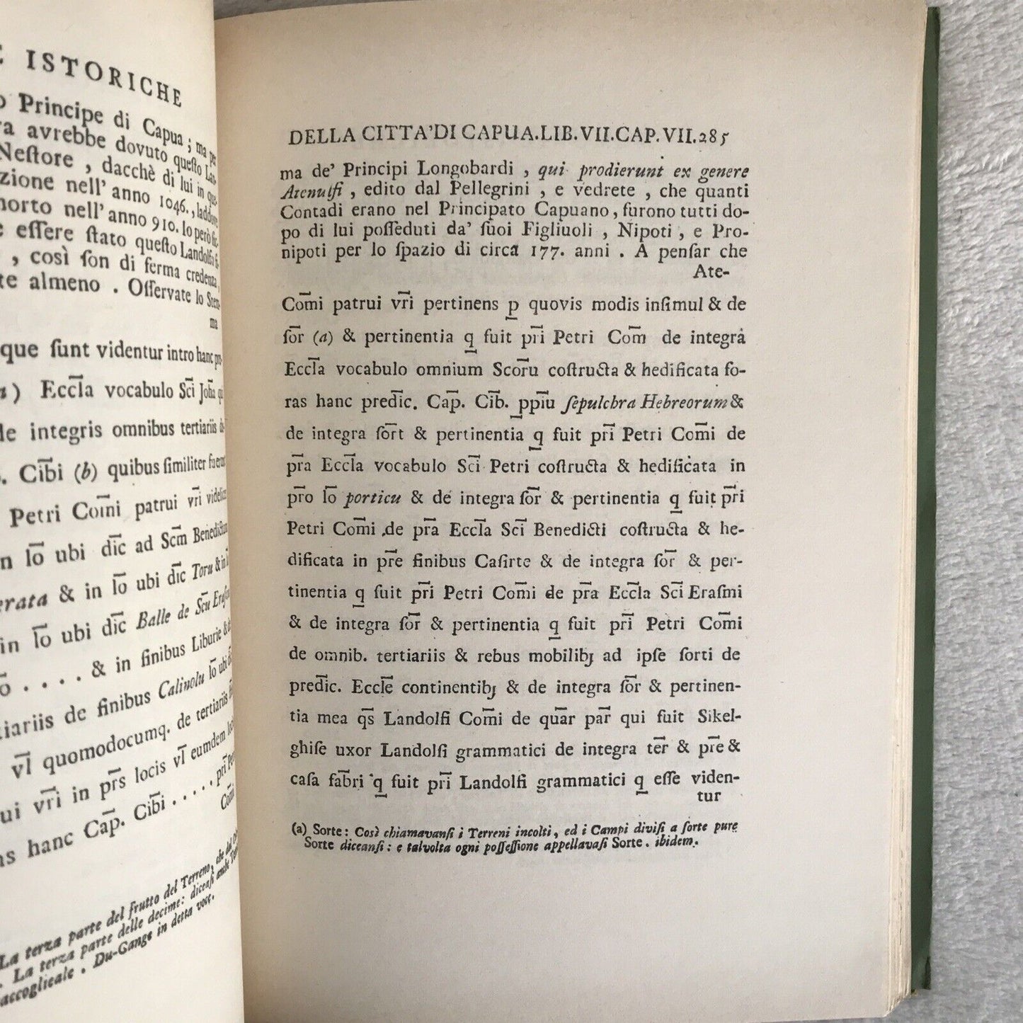 MEMORIE ISTORICHE DELLA CITTÀ DI CAPUA, Ottavio Rinaldo, Arnaldo Forni - 2 TOMI