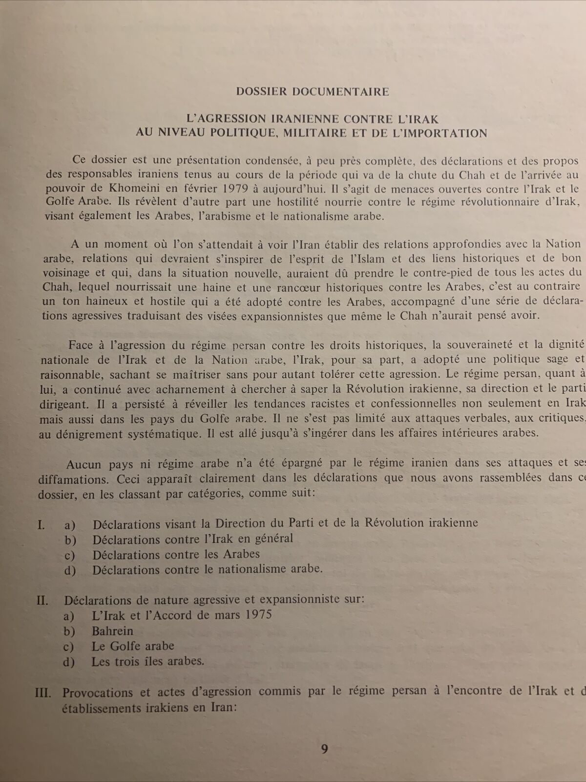DES CHAPITRES DU CONFLIT IRAKO_IRANIEN