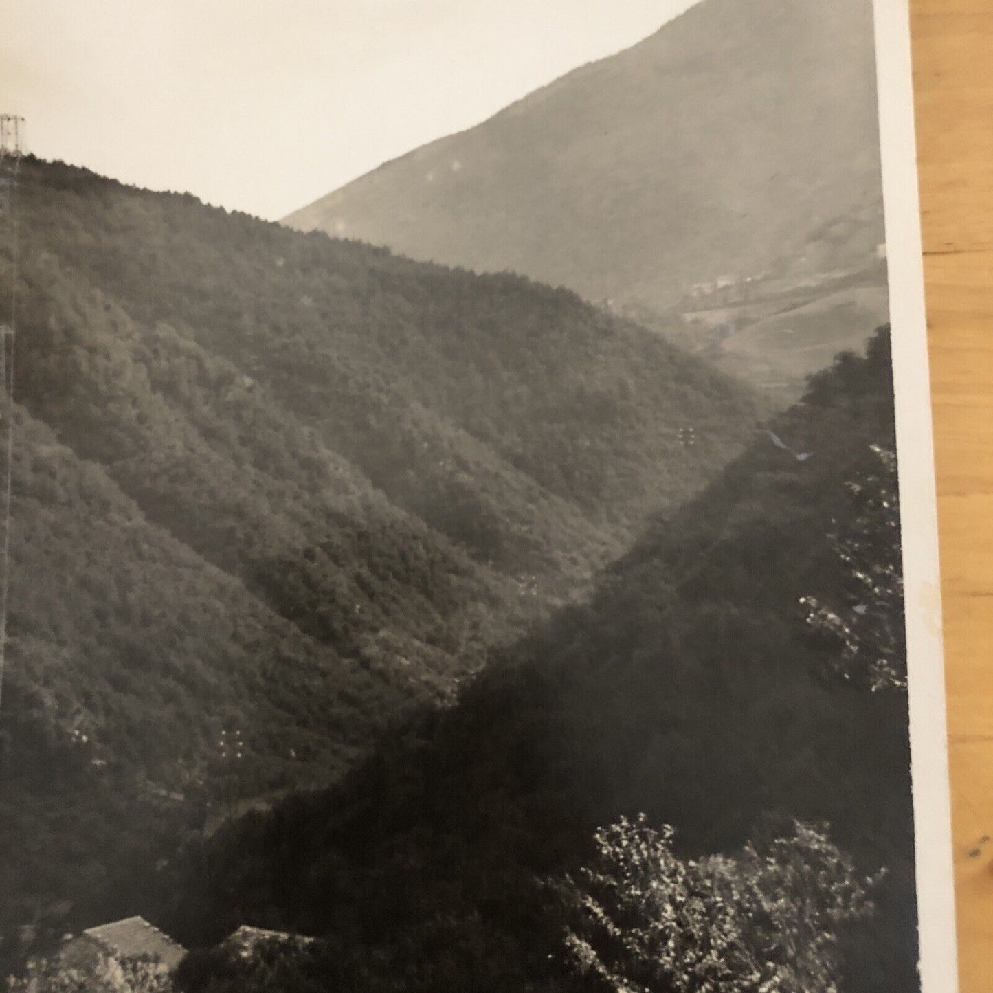 Fotografia antica appennino Bologna / Toscana, Linea elettrica