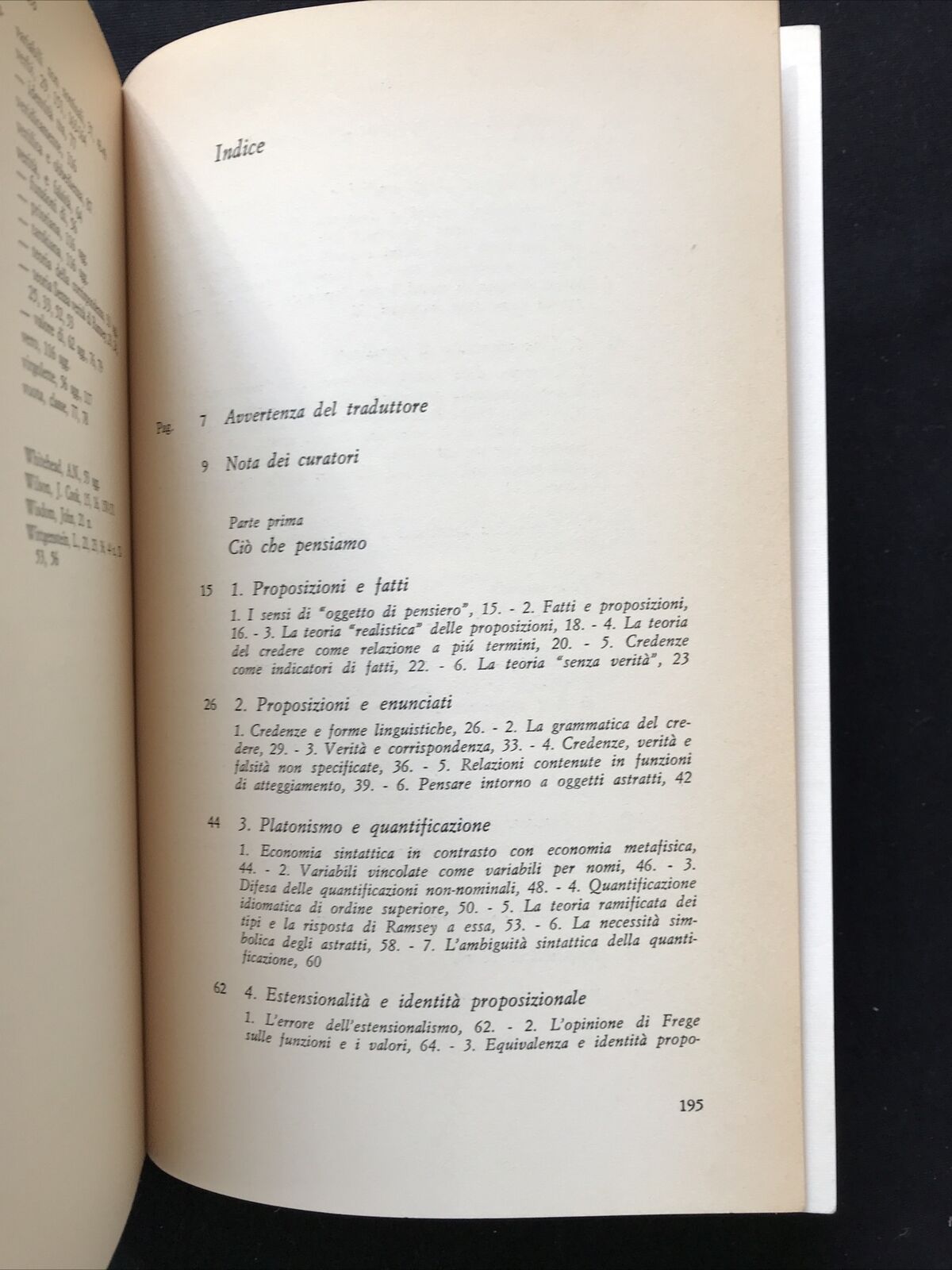 OGGETTI DI PENSIERO - Arthur N. Prior, Feltrinelli Bocca, Prima edizione 1981 #