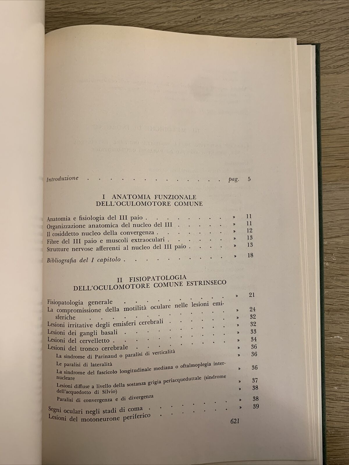 L'OCULOMOTORE COMUNE - fisiopatologia e clinica. Rizzoli 1969