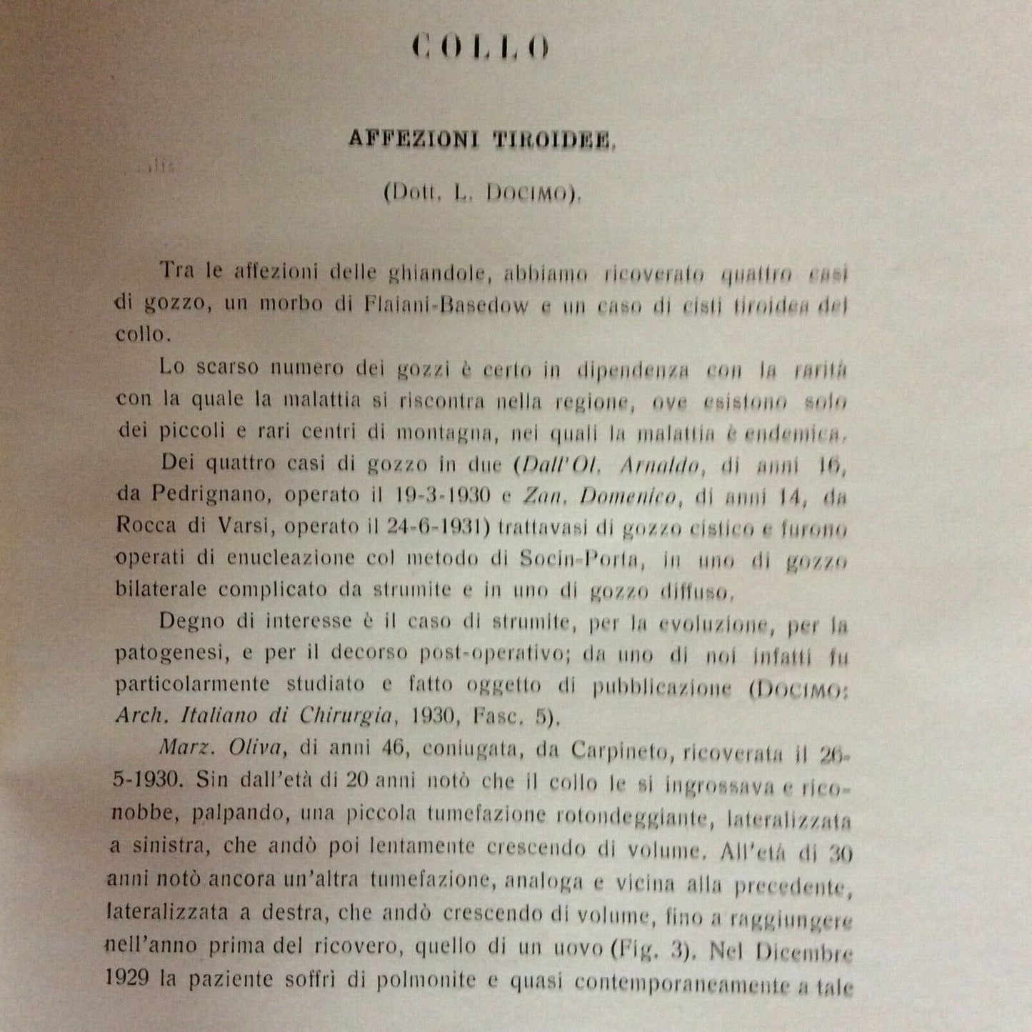 TRE ANNI DI CHIRURGIA A PARMA,TRINCAS DOCIMO,1932,ISTITUTO CLINICA CHIRURGICA 
