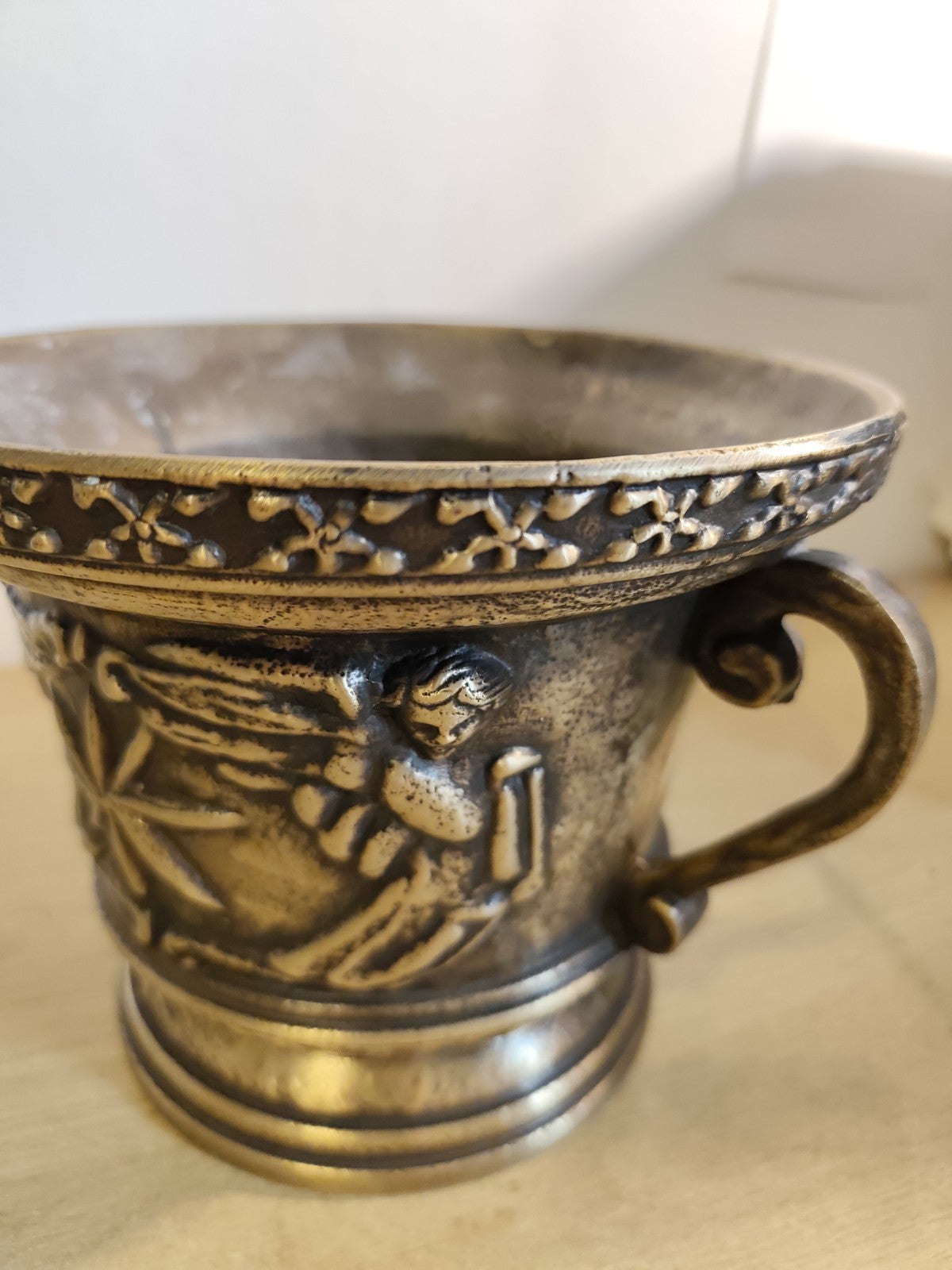 Mortaio in bronzo – Fusione su modello seicentesco, oggetto d'arredo fattura'900