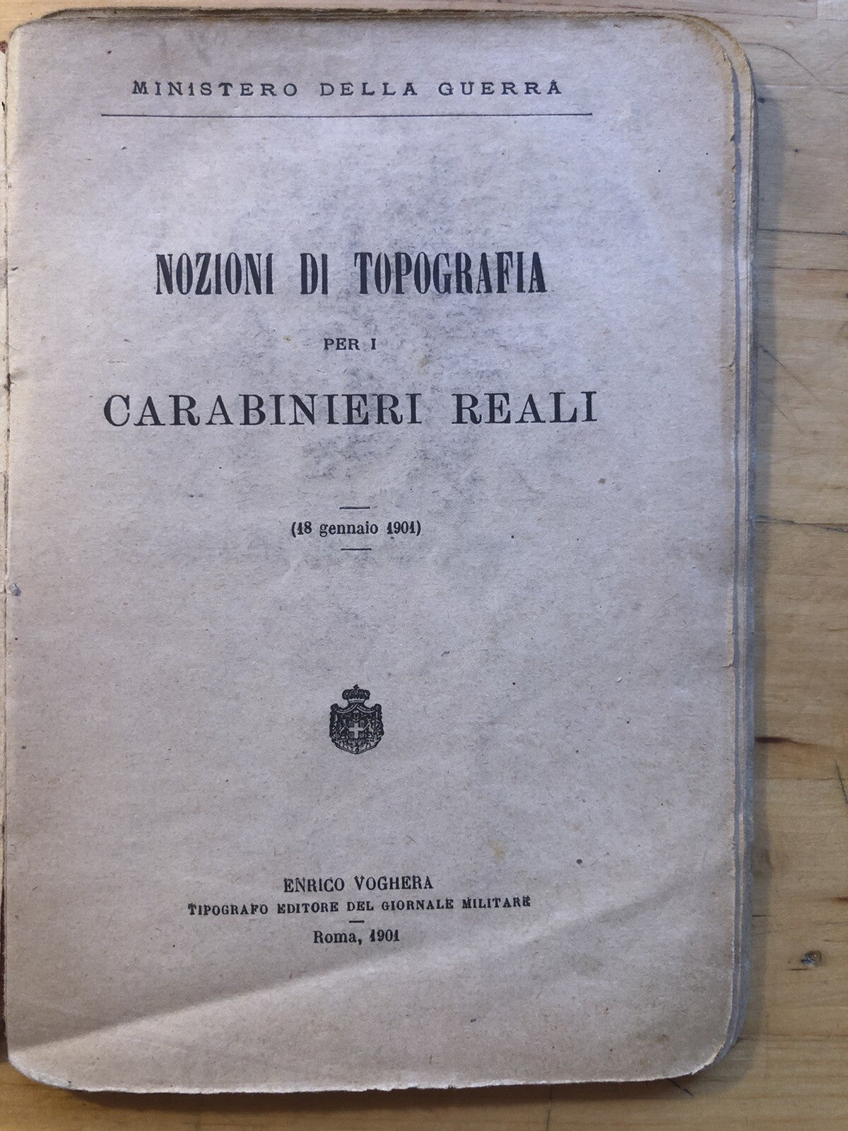 Nozioni di Topografia per i Carabinieri Reali, Ministero della guerra. 1901