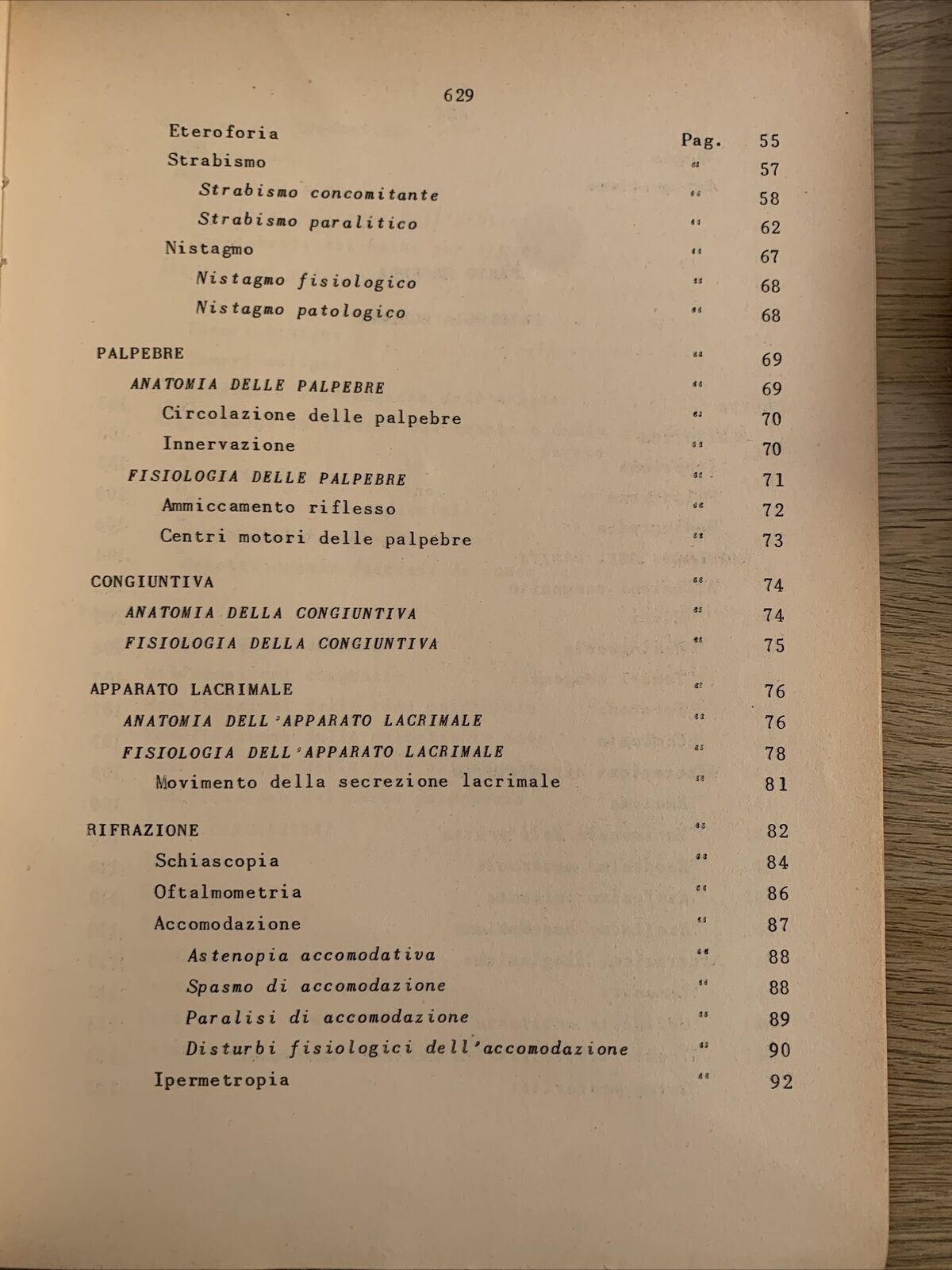 APPUNTI DI CLINICA OCULISTICA. PROF. D'ERMO, SPERANDIO. EDITRICE UNIVERSO 1957