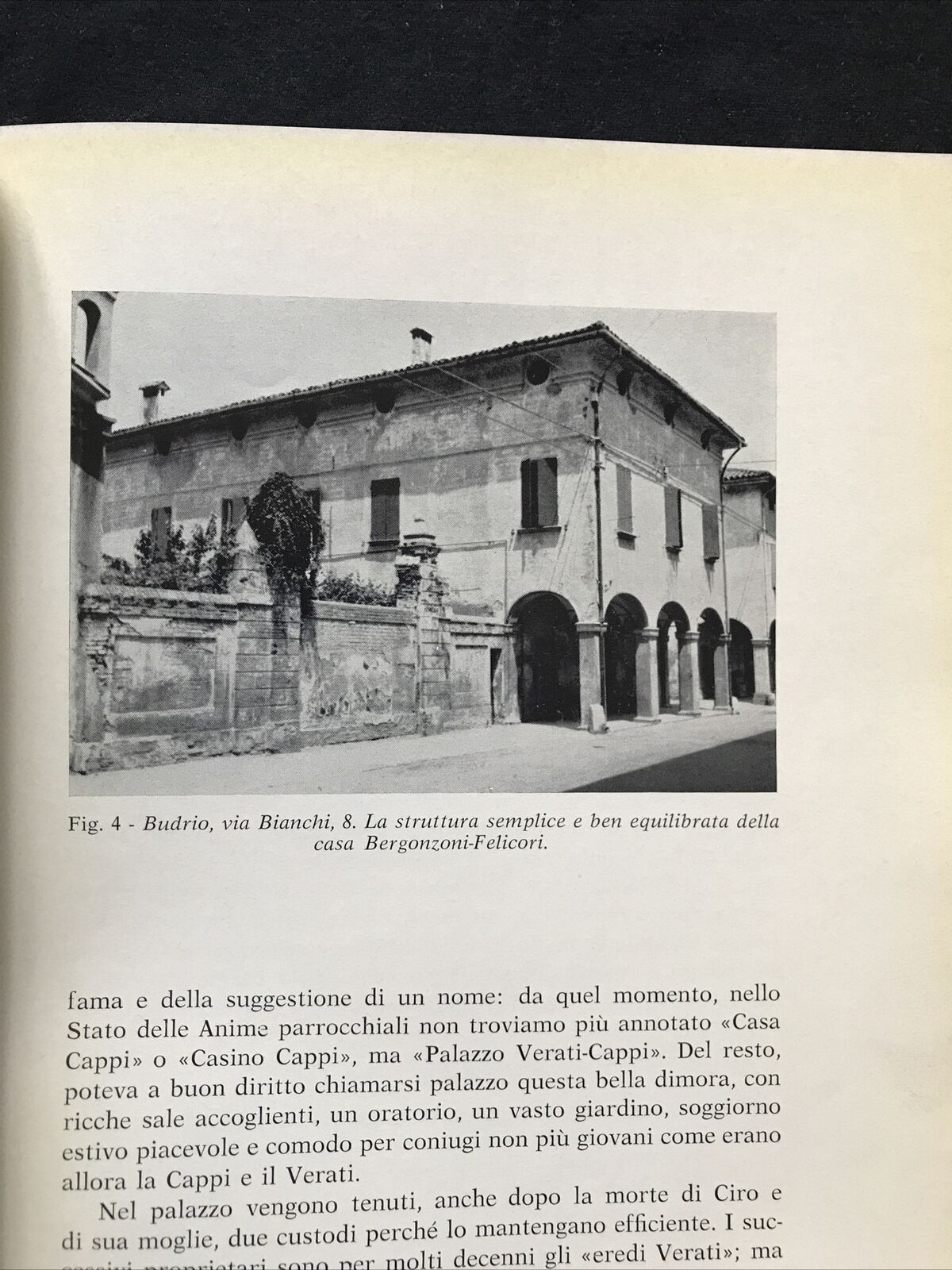 BUDRIO due antiche case di Budrio-Federica S. Donati 1970 Memorie del tempo pass