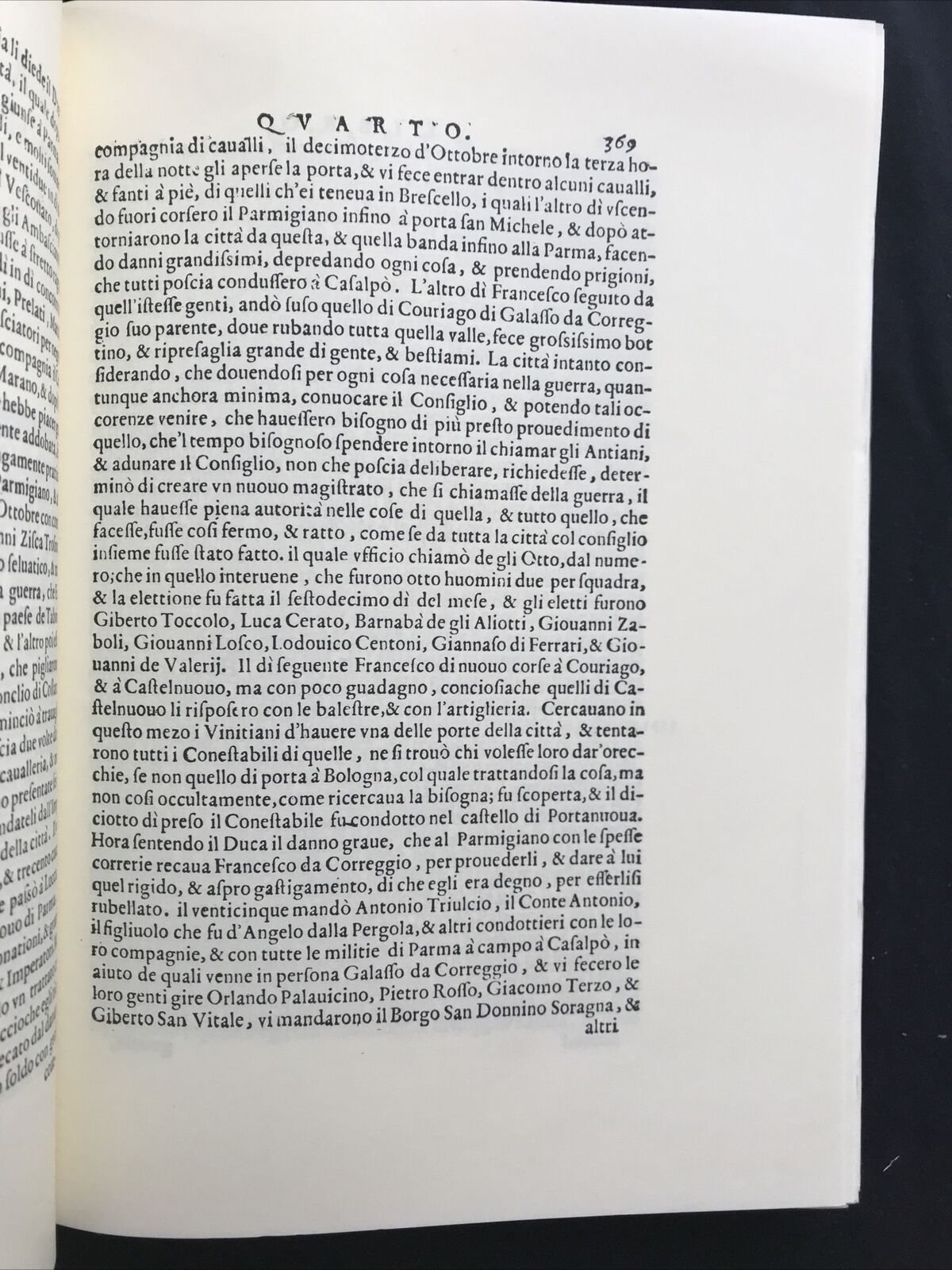 HISTORIA DELLA CITTÀ DI PARMA DESCRITTIONE DEL FIUME PARMA, Bonaventura Angeli
