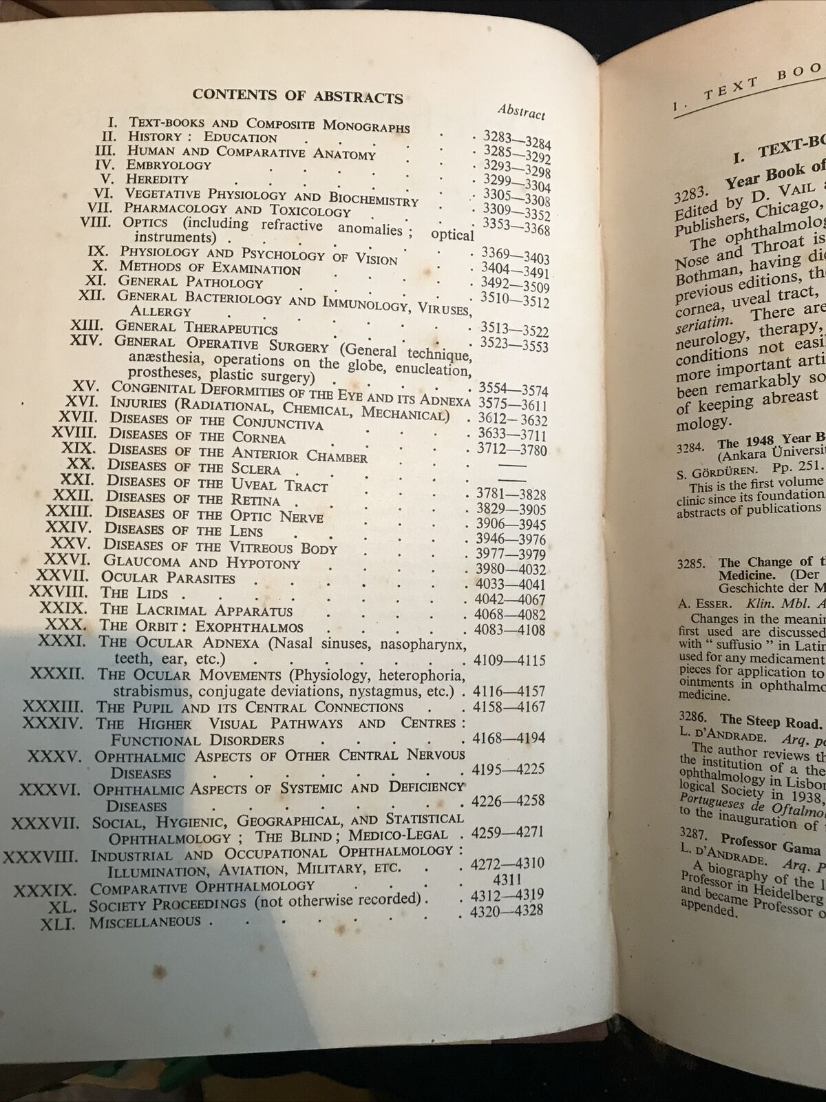 OPHTHALMIC LITERATURE - OFTALMOLOGIA 1949 Stewart Duke Elder voll. 3 pt.5-6-7