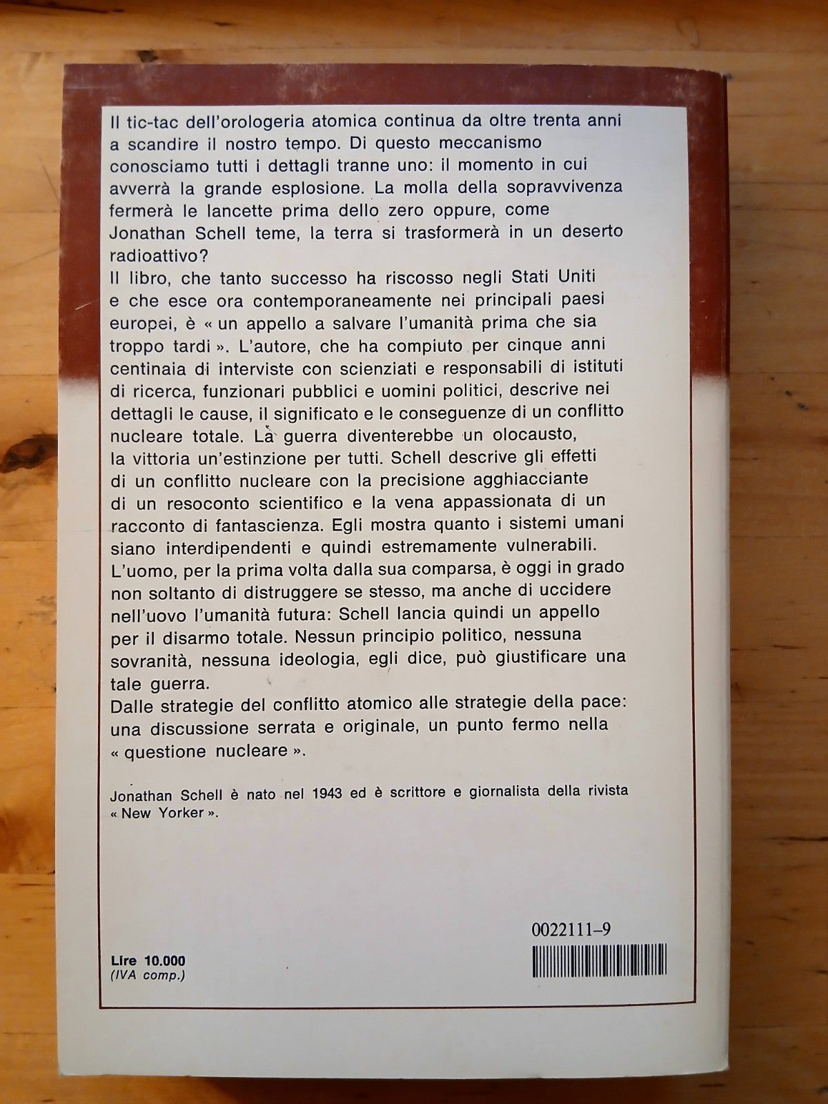 Il destino della terra - Jonathan Schell - Mondadori 1982