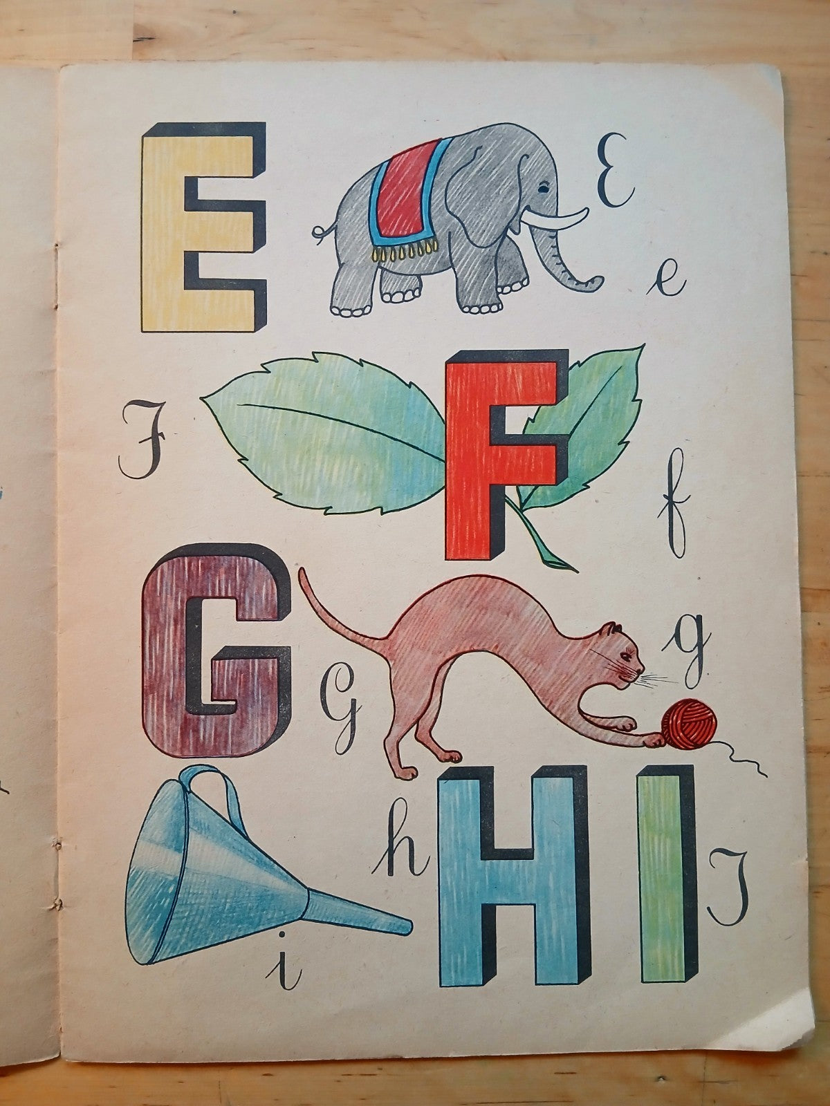 ABC per dipingere n.1 - 1944 libro illustrato per bambini vintage