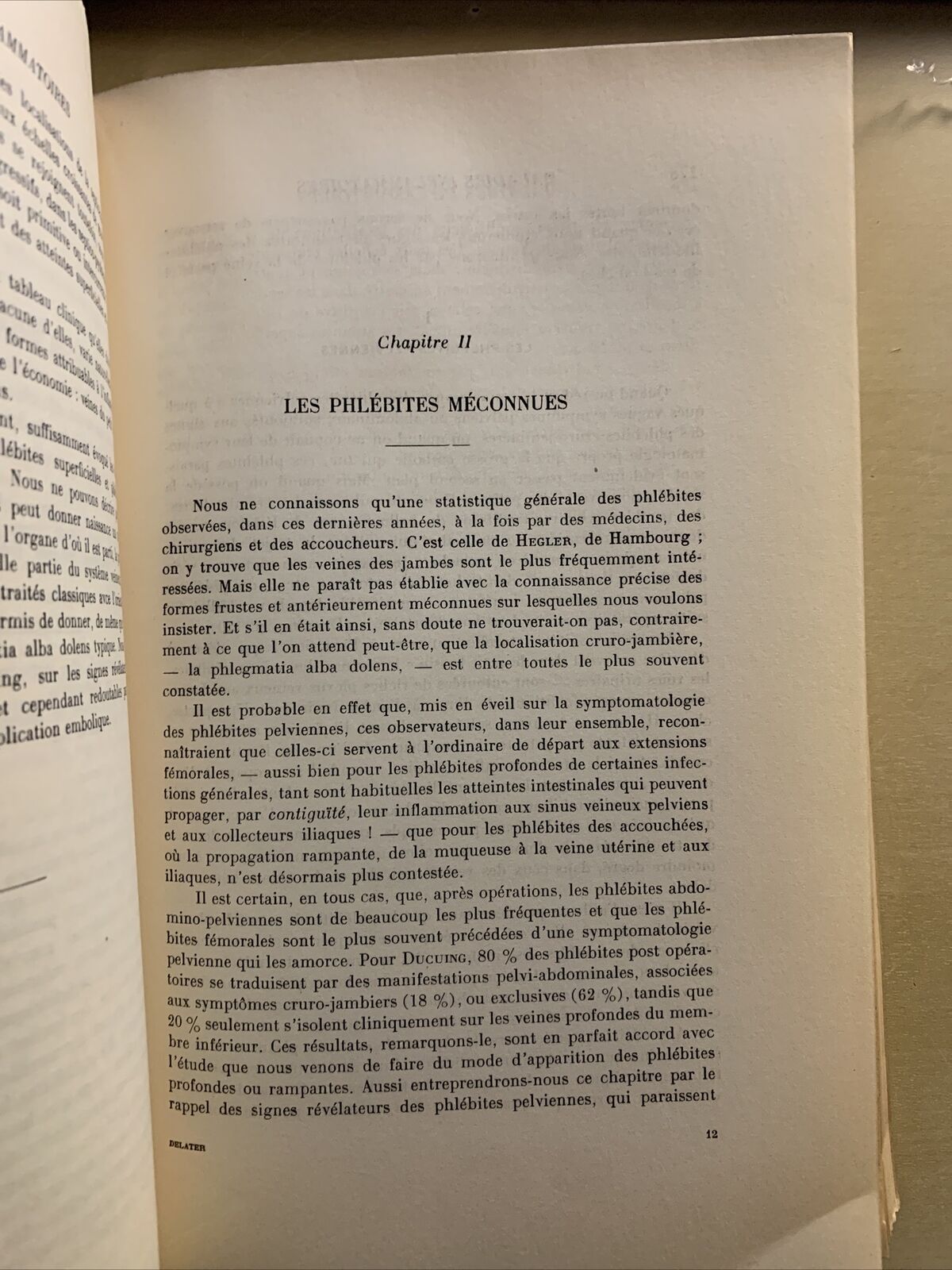 LES MALADIES DES VEINES ET LEUR TRAITEMENT - G. DELATER 1932. Masson et Cie #