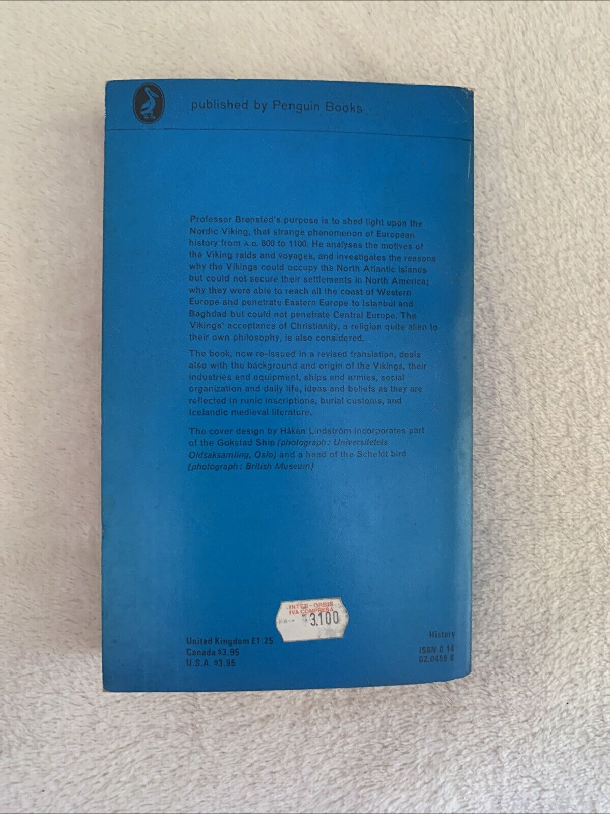 The Vikings - Johannes BRØNDSTED. Pelican Original, penguin books 1976
