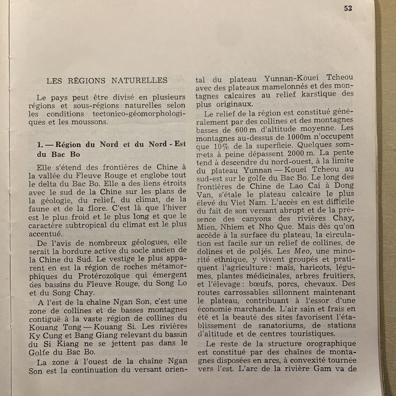 La République socialiste du Vietnam quelques données de base - Geographical data