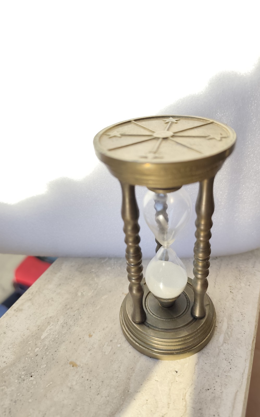 Clessidra antica in Ottone - vintage oggetto da arredamento collezione antico