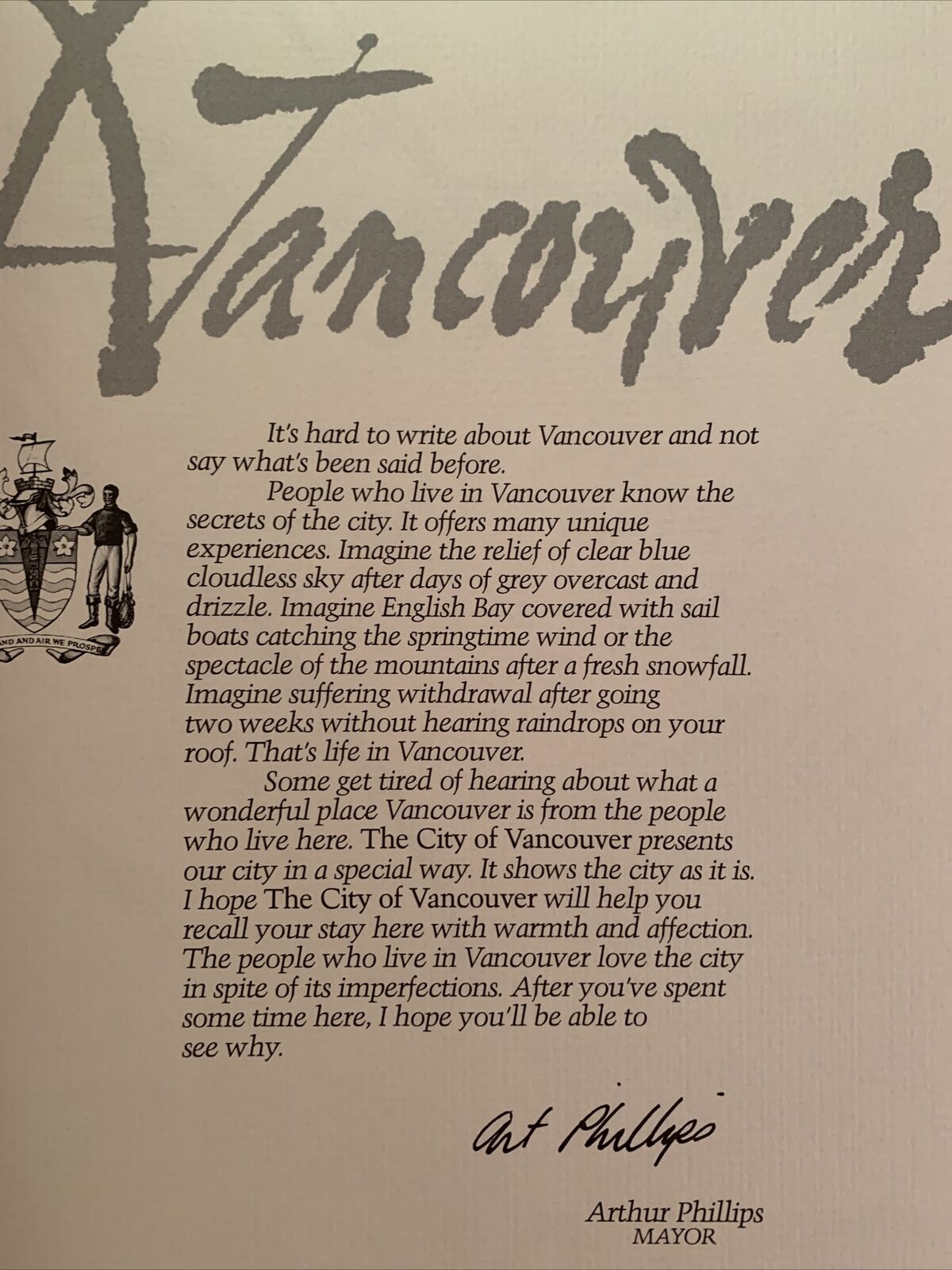 The City of Vancouver Barry Broadfoot, et al. Published by J. J. Douglas, 1976 #