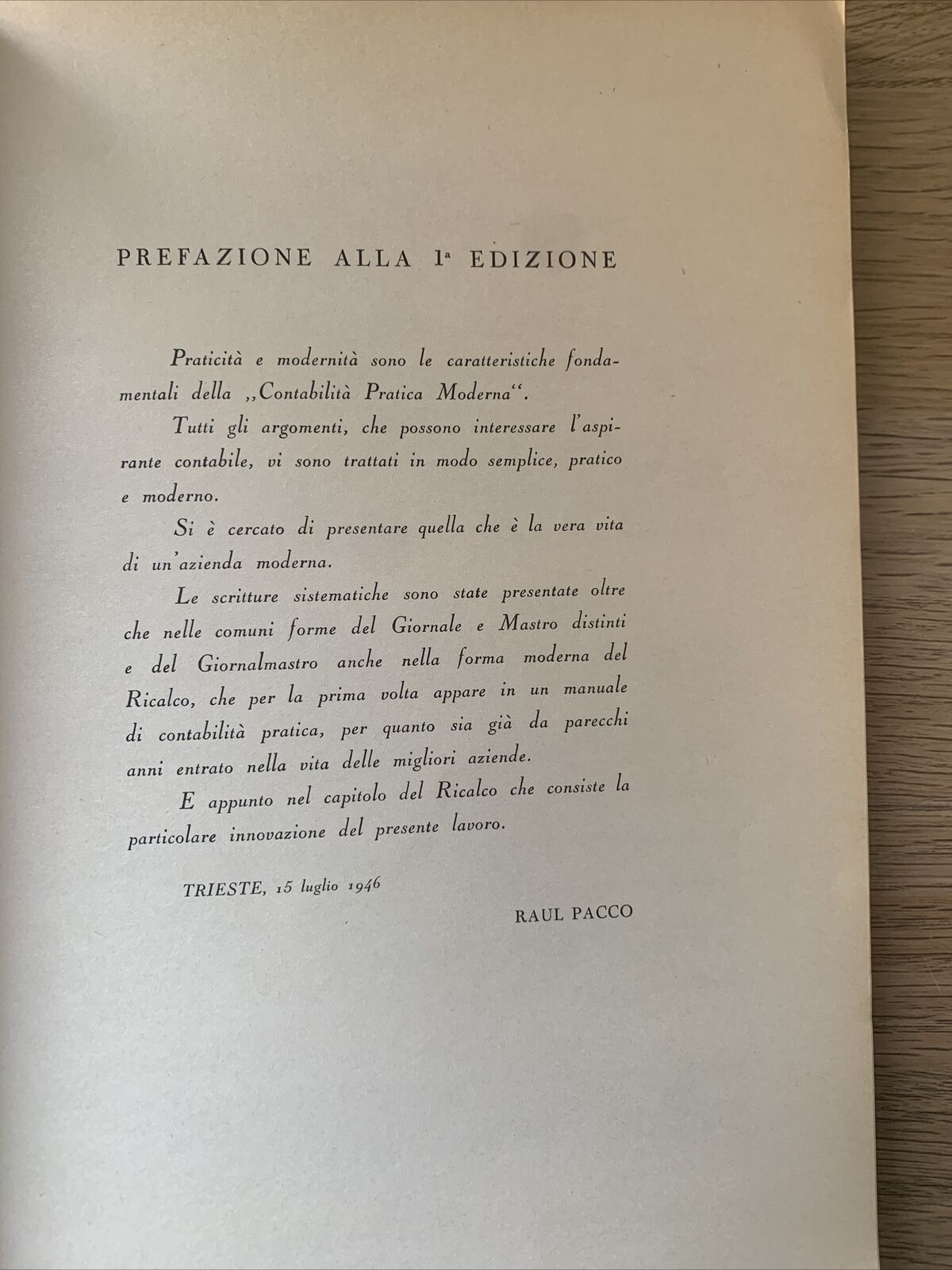 Contabilitá pratica moderna - Raul Pacco, Ferretti editore 1966 #