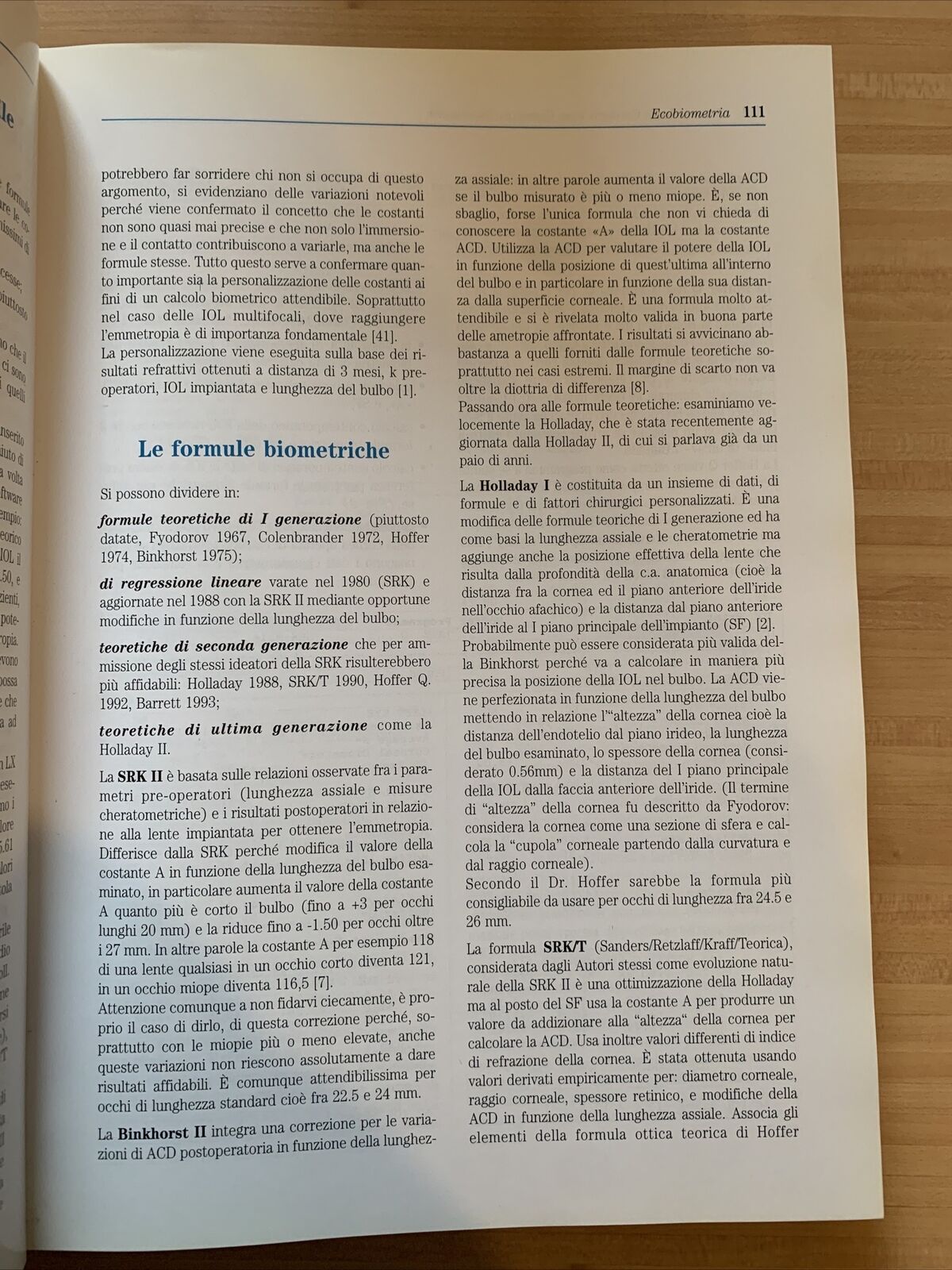 CATARATTA fisiopatologia del cristallino chirurgia della Cataratta.Fabiano 1999