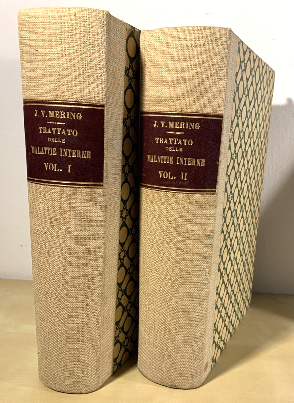 TRATTATO DELLE MALATTIE INTERNE, J. v. Mering. Società Editrice Libraria 1926