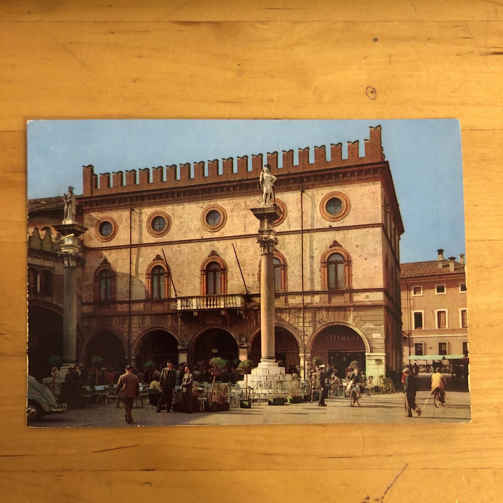 CARTOLINA RAVENNA PIAZZA DEL POPOLO 1965 VIAGGIATA