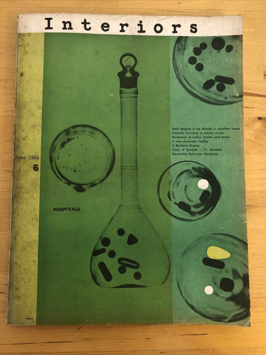 INTERIORS MAGAZINE JUNE 1955 Olga Gueft - Interiors, design, architecture