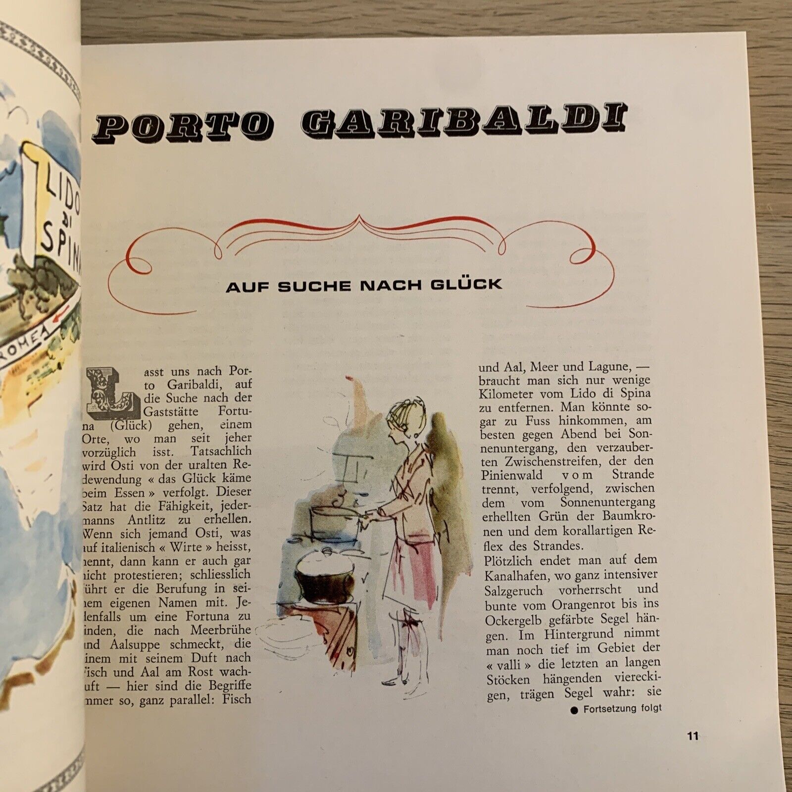 LIDO DI SPINA. ITINERARI GASTRONOMICI i vademecum. ediz. in tedesco 1966