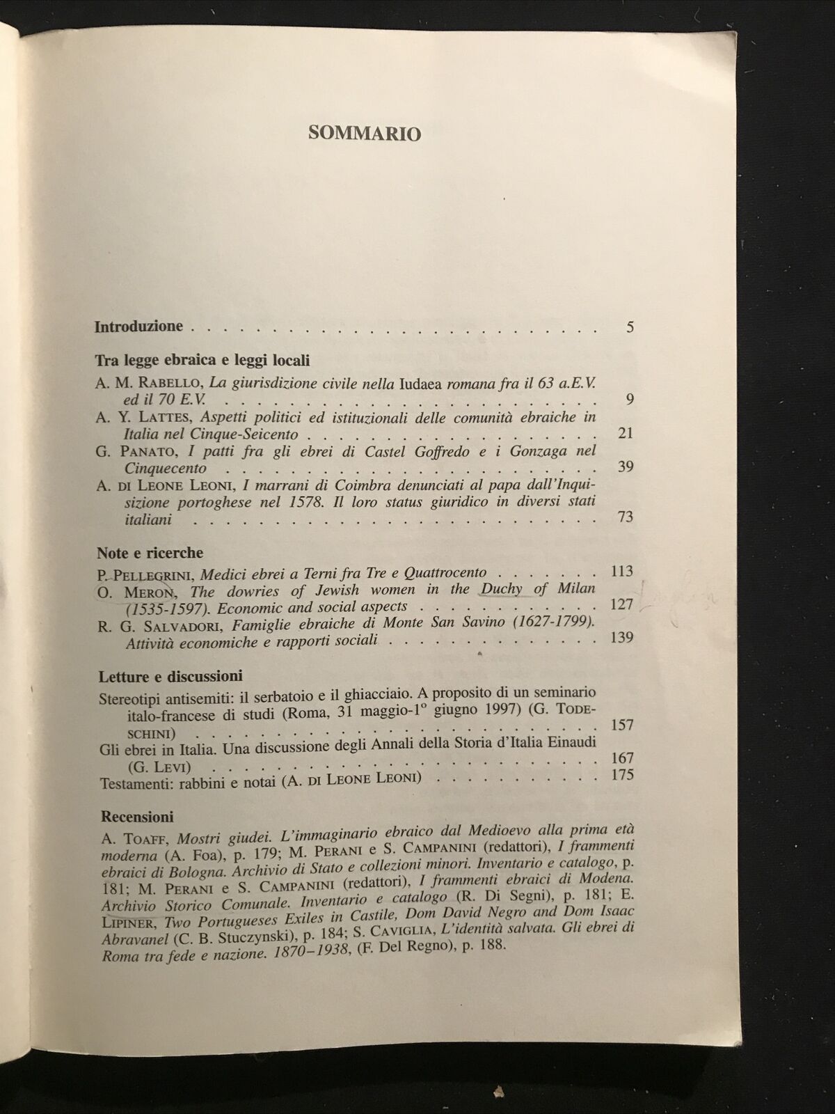 ZAKHOR, rivista di storia degli ebrei d'Italia N. 2 - 1998, Giuntina