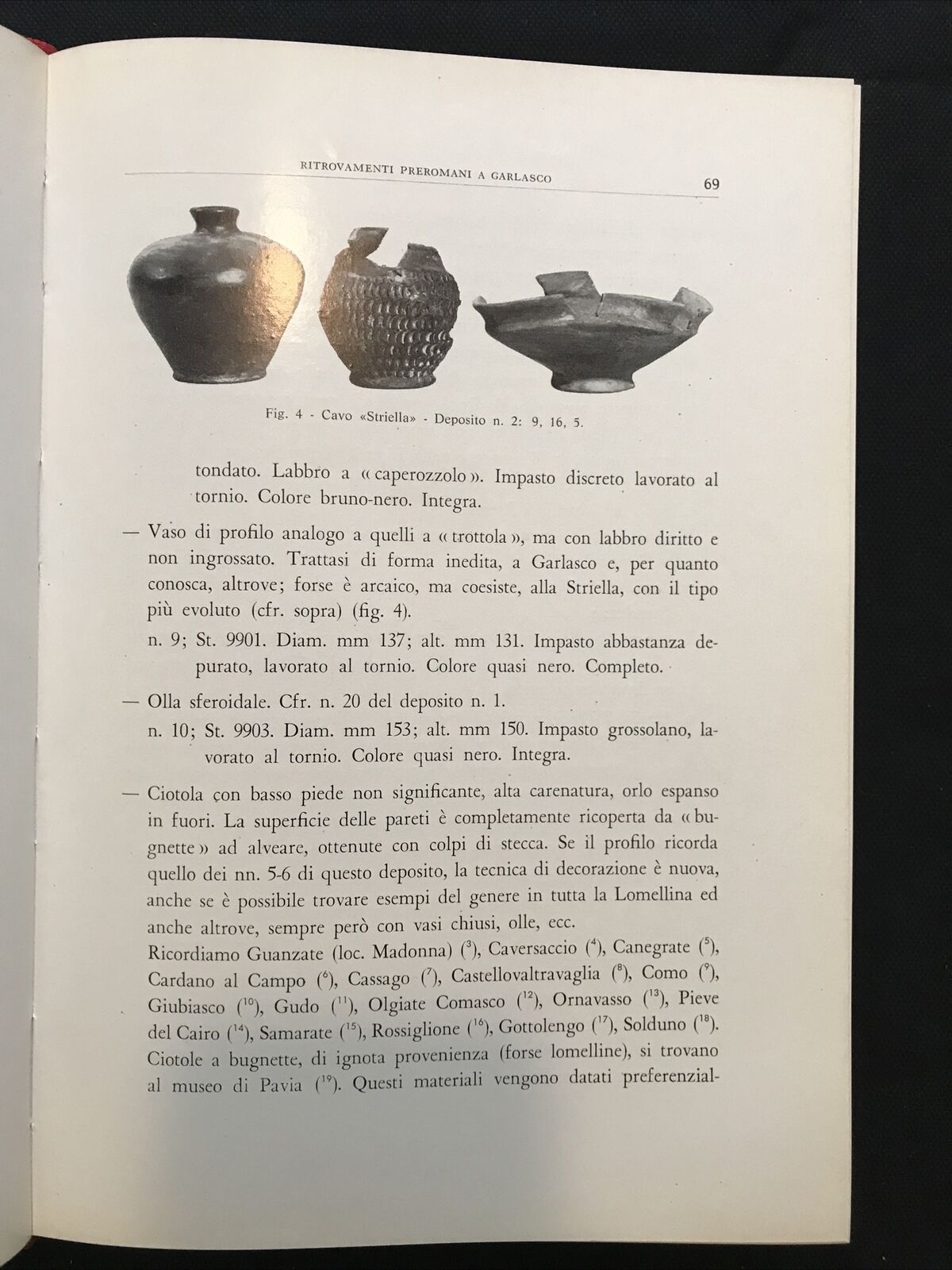 OBLATIO, società archeologica Comense, Aristide Calderini 1971