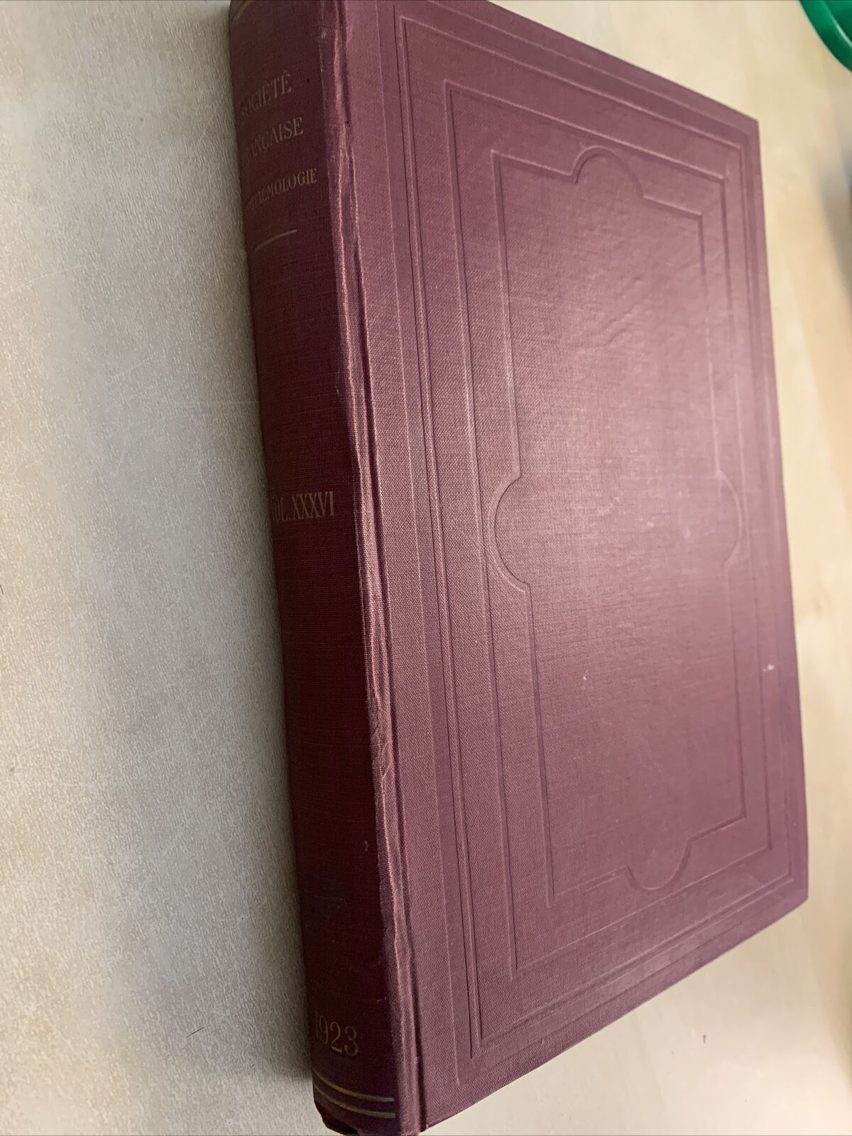 Bulletins et memoires de la société francaise d'ophtalmologie vol. XXXVI 1923