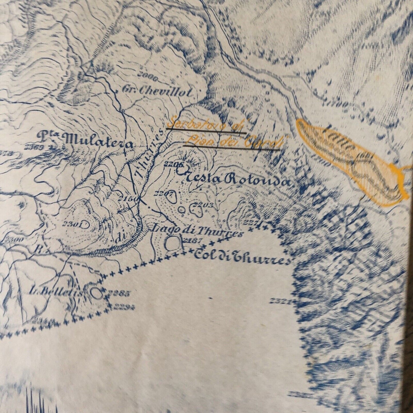 CARTOGRAFIA ANTICA Bardonecchia Melezet Les Arnauds Guglia Rossa Rocca Lanfola
