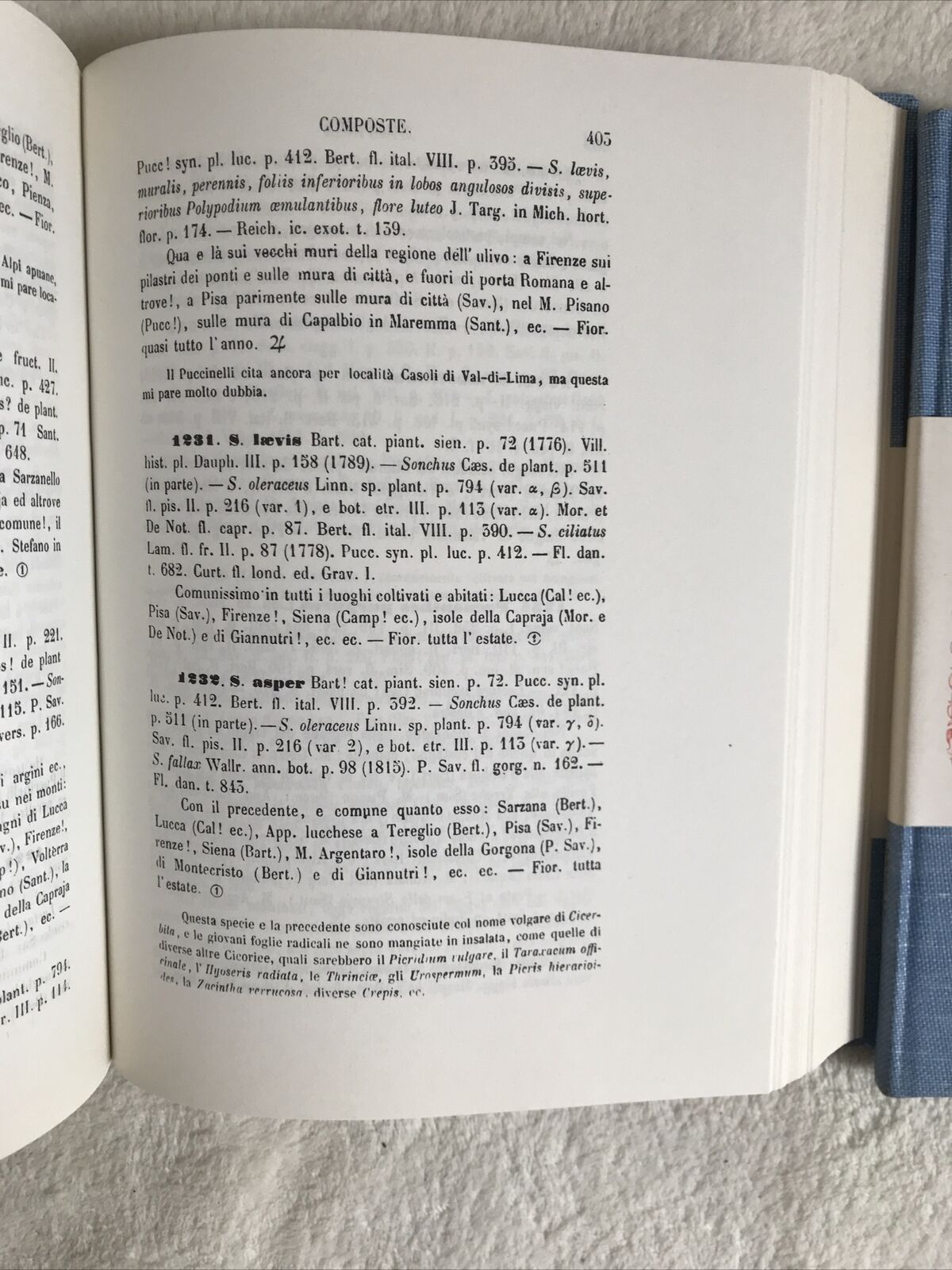 PRODROMO DELLA FLORA TOSCANA T. Caruel A. Forni ed.2 volumi