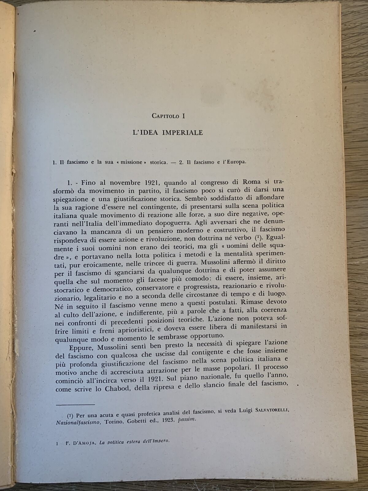 LA POLITICA ESTERA DELL'IMPERO politica estera fascista Etiopia. Fulvio D'Amoja