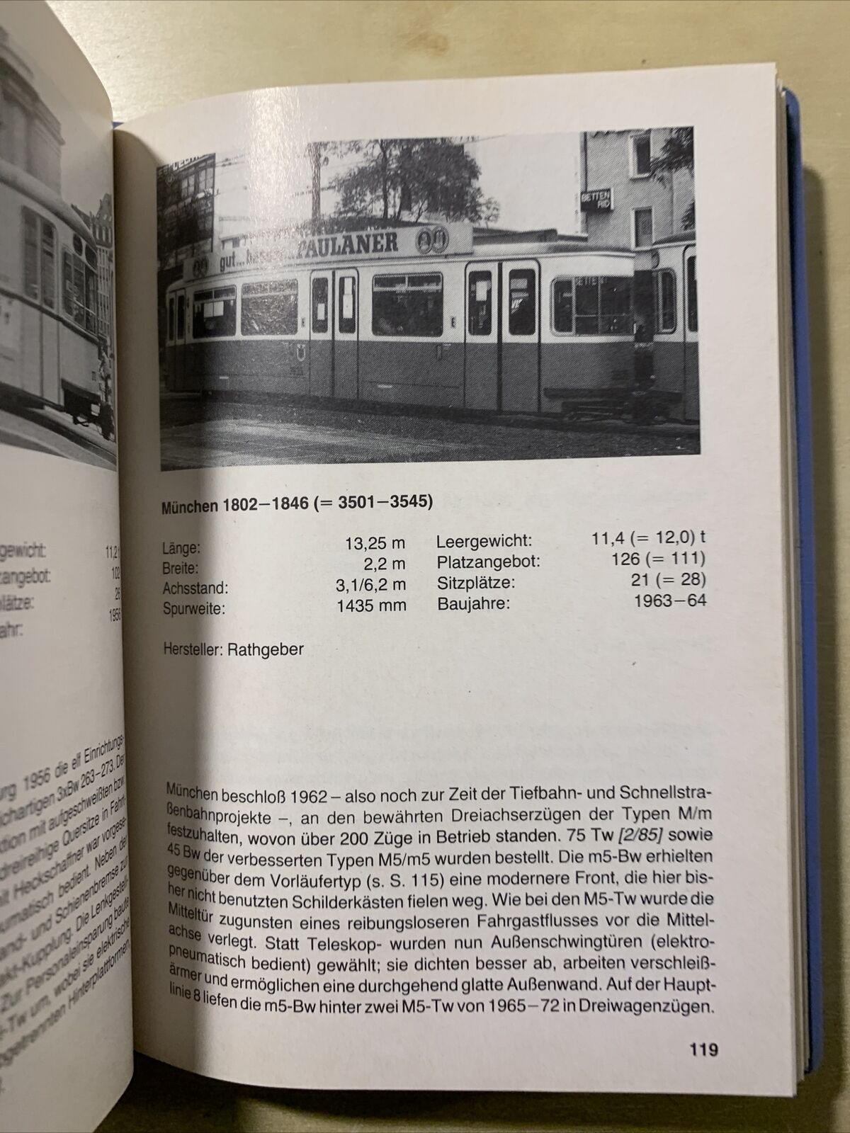 FERROVIE TRAM GERMANIA, TASCHENBUCH DEUTSCHE straßenbahn BEIWAGEN. PABST 1984 #