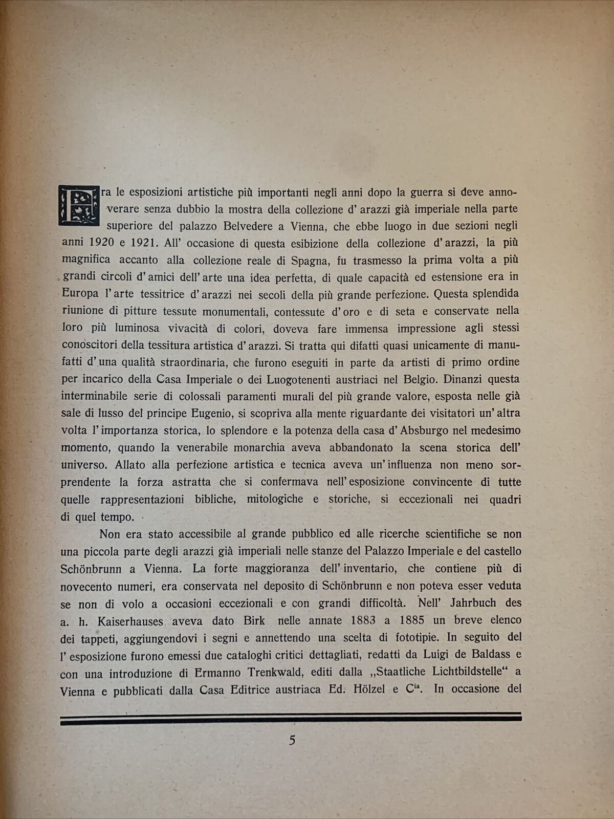 Gli Arazzi della corte Imperiale di Vienna. KrystallVerlag 1922